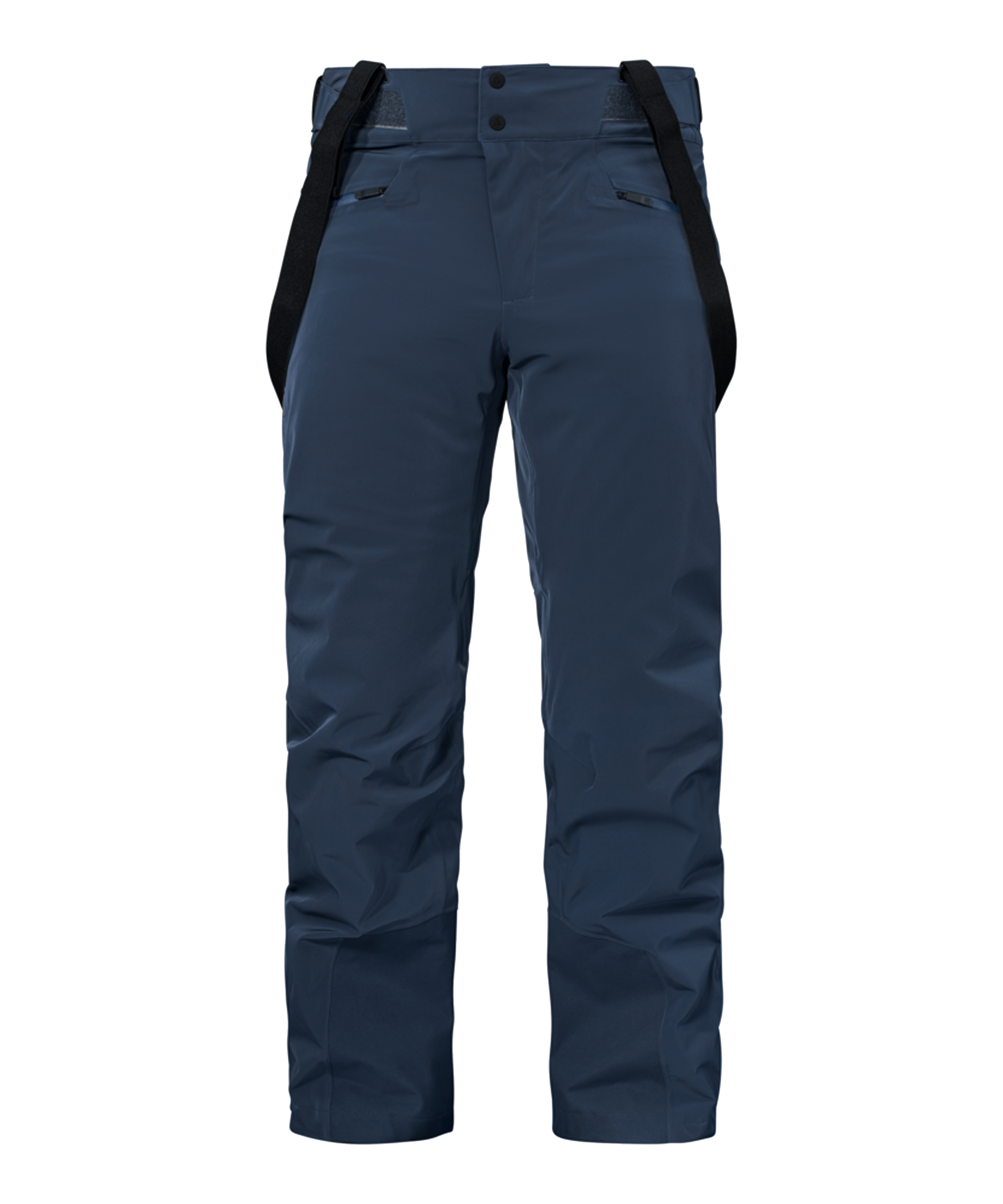 Men’s Trevalli ski pants navy blazer with dark blue waterproof fabric and black adjustable
