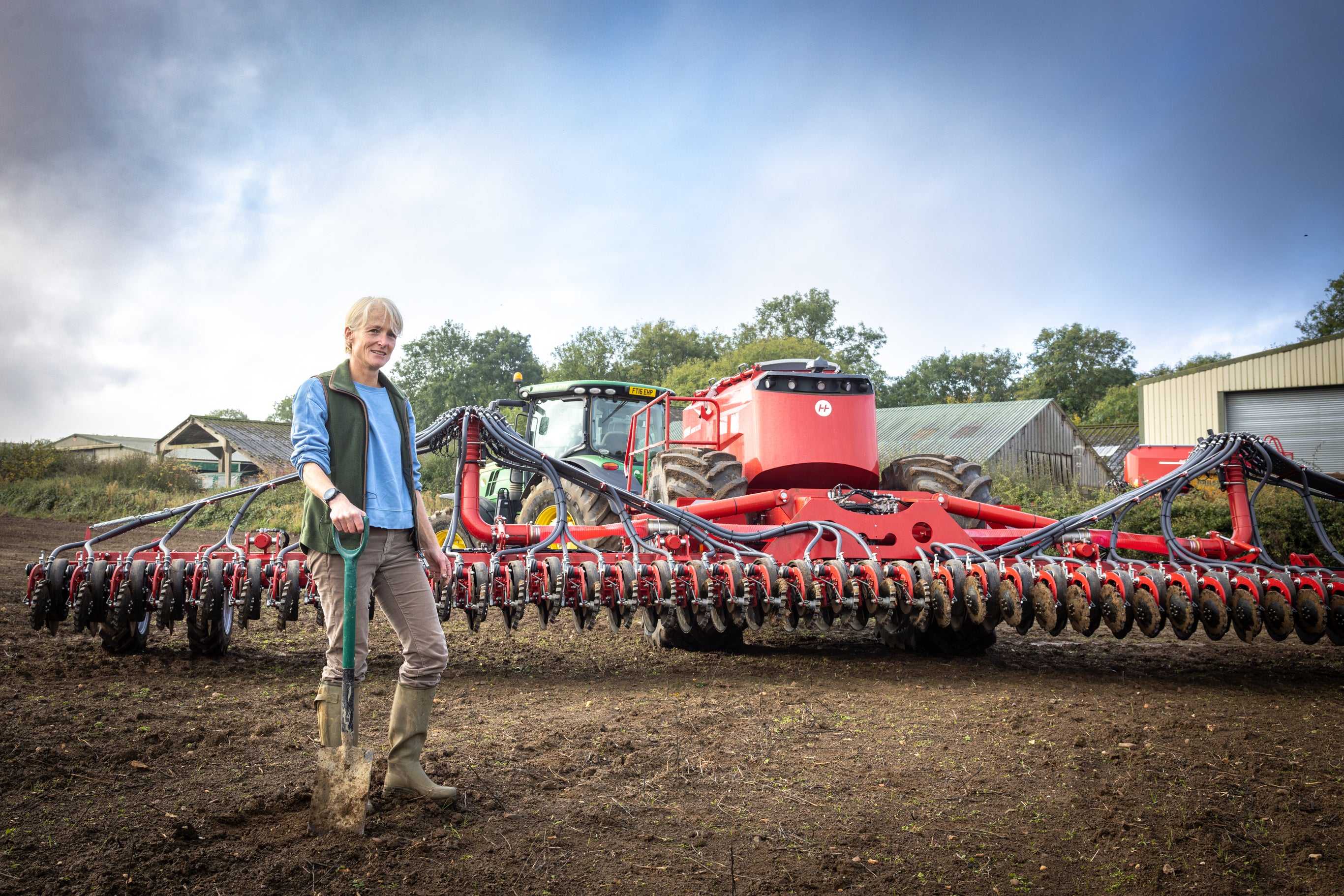 Large farmland machinery.