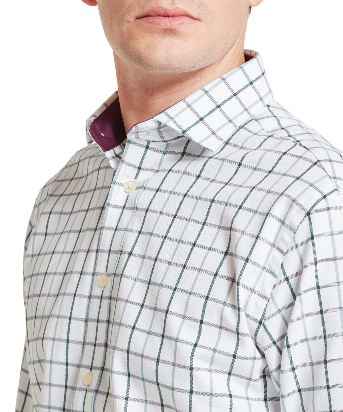 Schöffel Baconsthorpe Tailored Shirt for men in Purple, plum inner collar