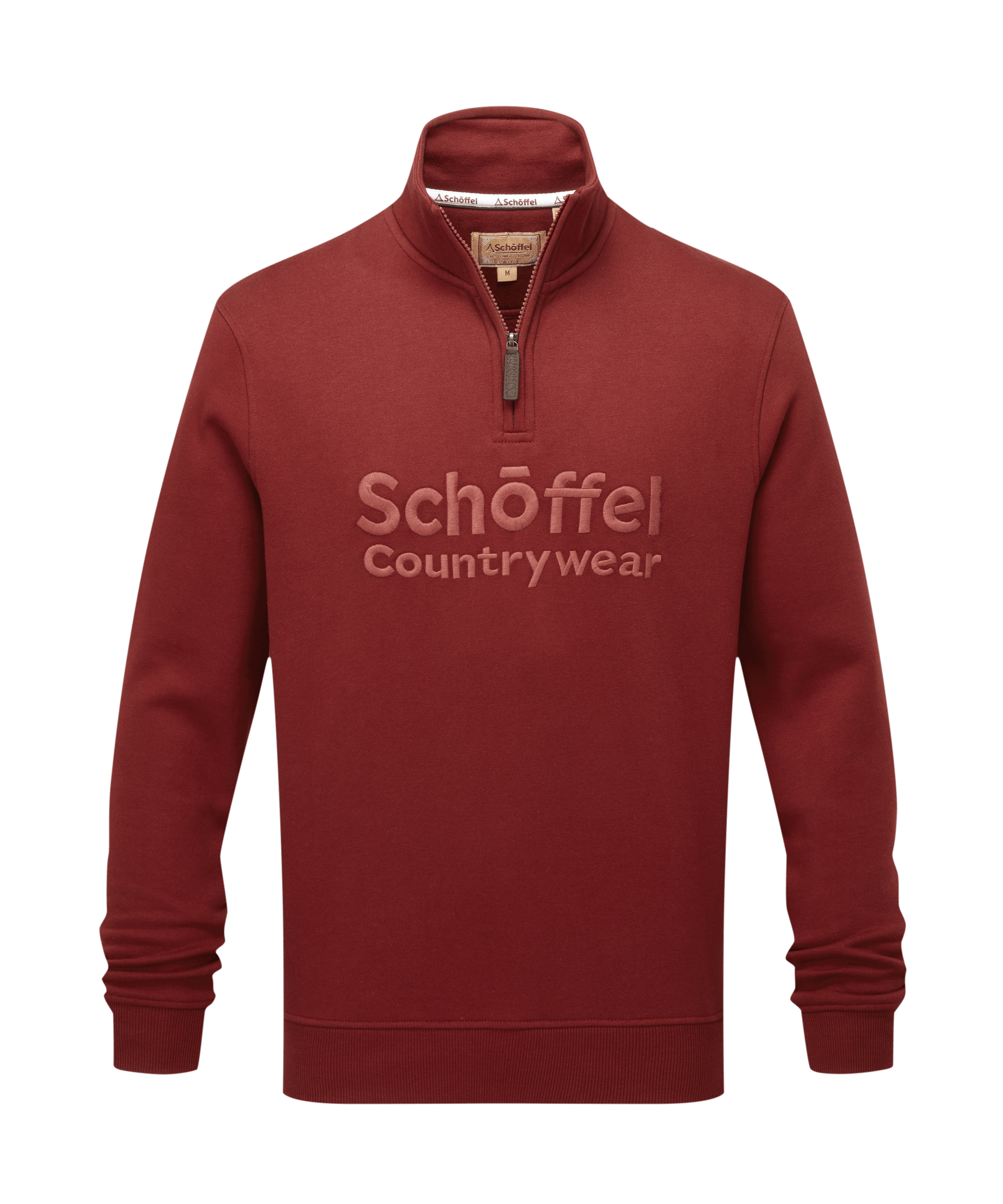 Bude Quarter Zip Sweatshirt - Redwood