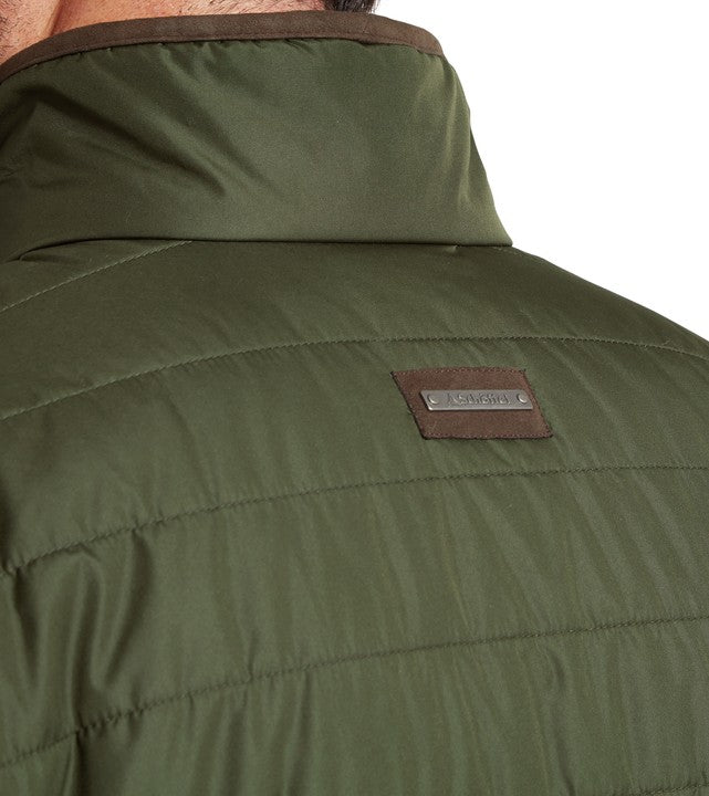 Carron Jacket for men in Green, from Schöffel, a brown -trim Schöffel logo badge