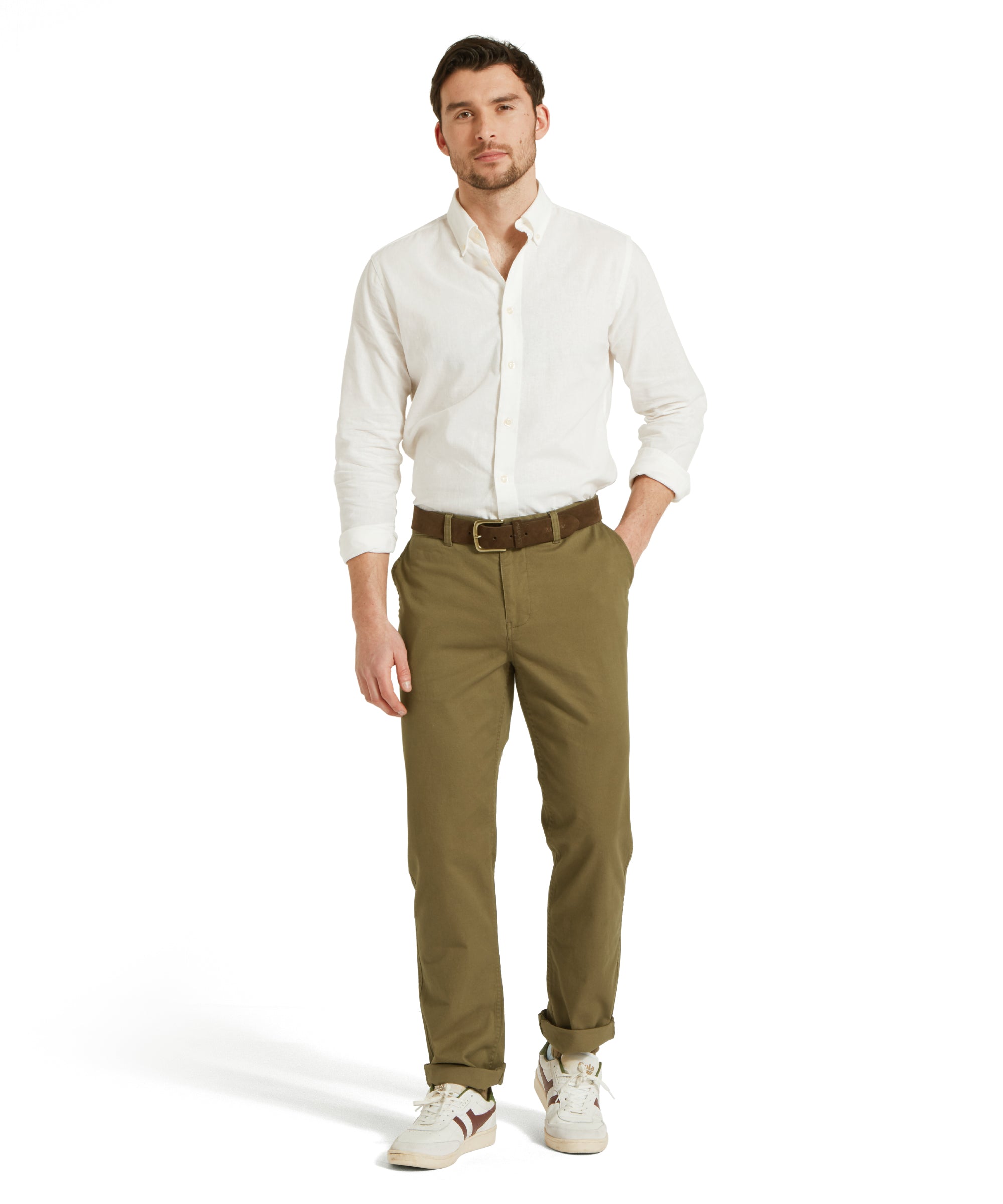 Chichester Chinos - Dark Khaki Green