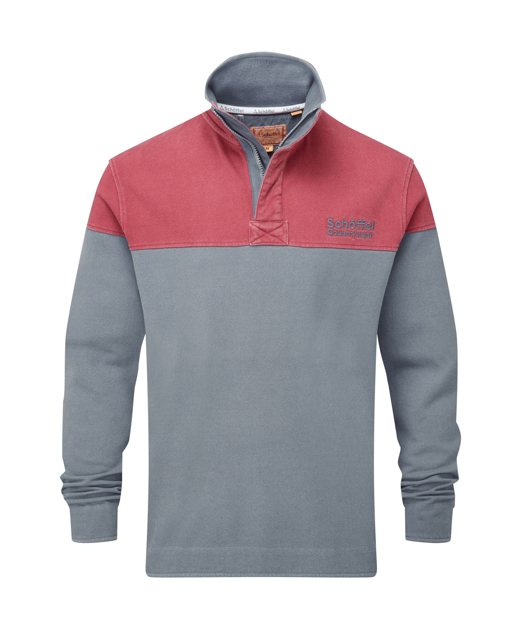 Schöffel Men's Helford Heritage Sweatshirt in Red/Blue