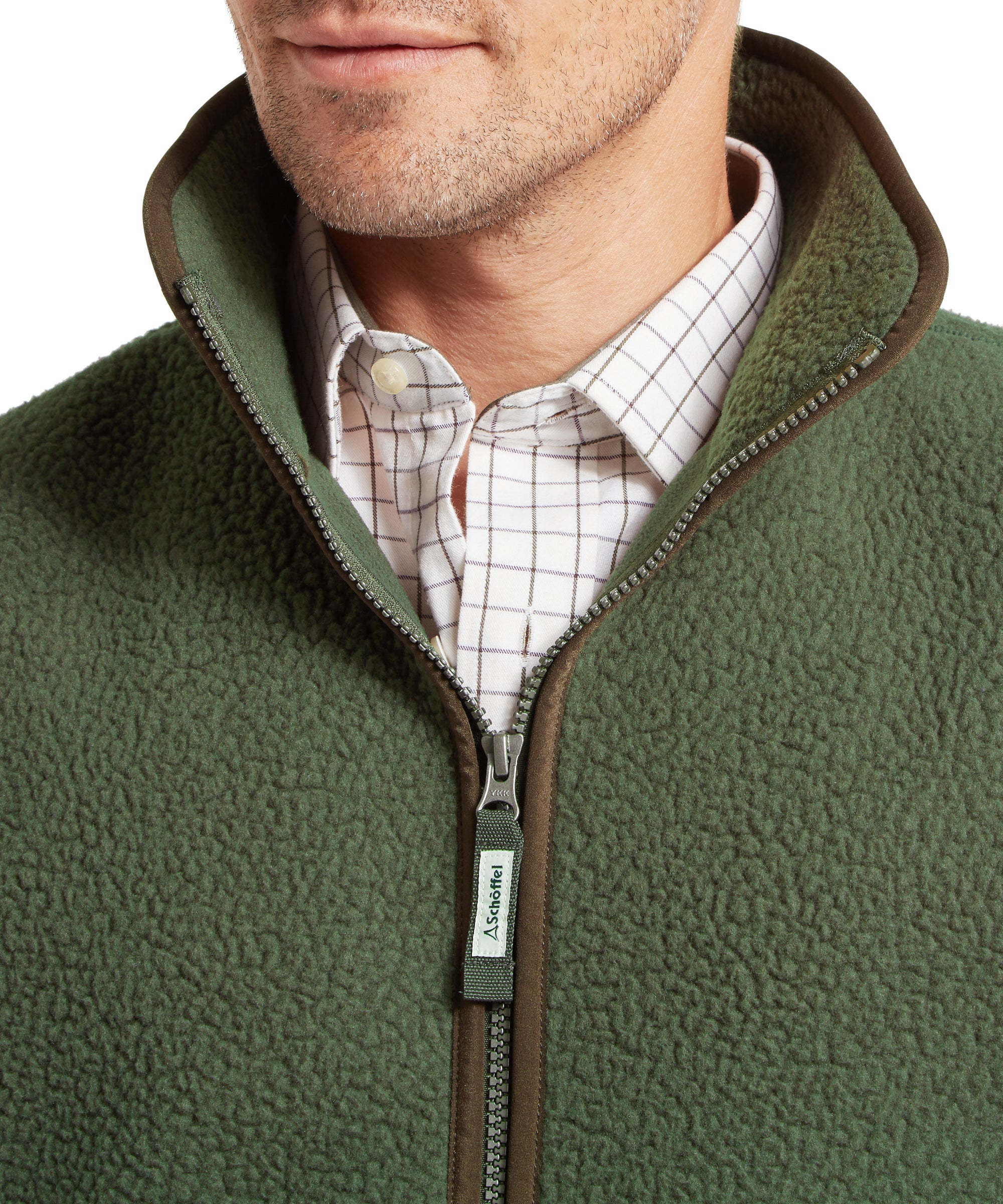 Oakham Retro Fleece Gilet - Woodland
