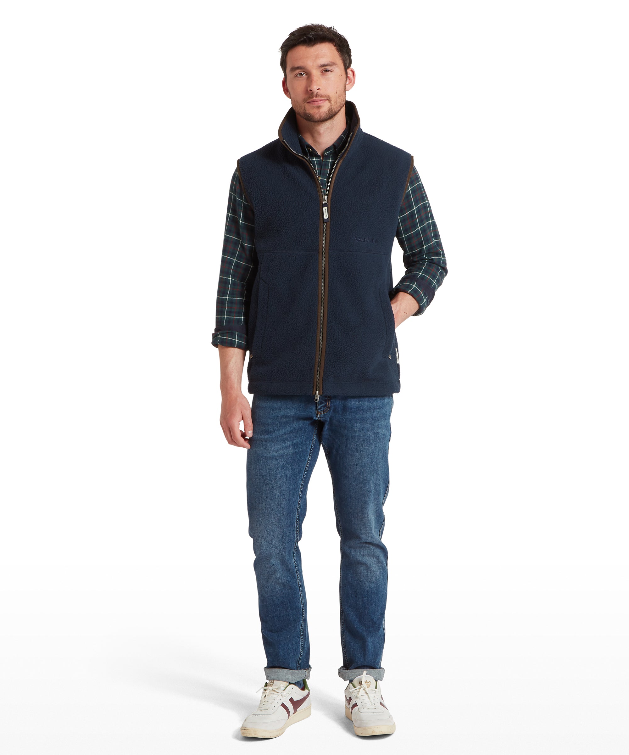 Oakham Retro Fleece Gilet - True Navy