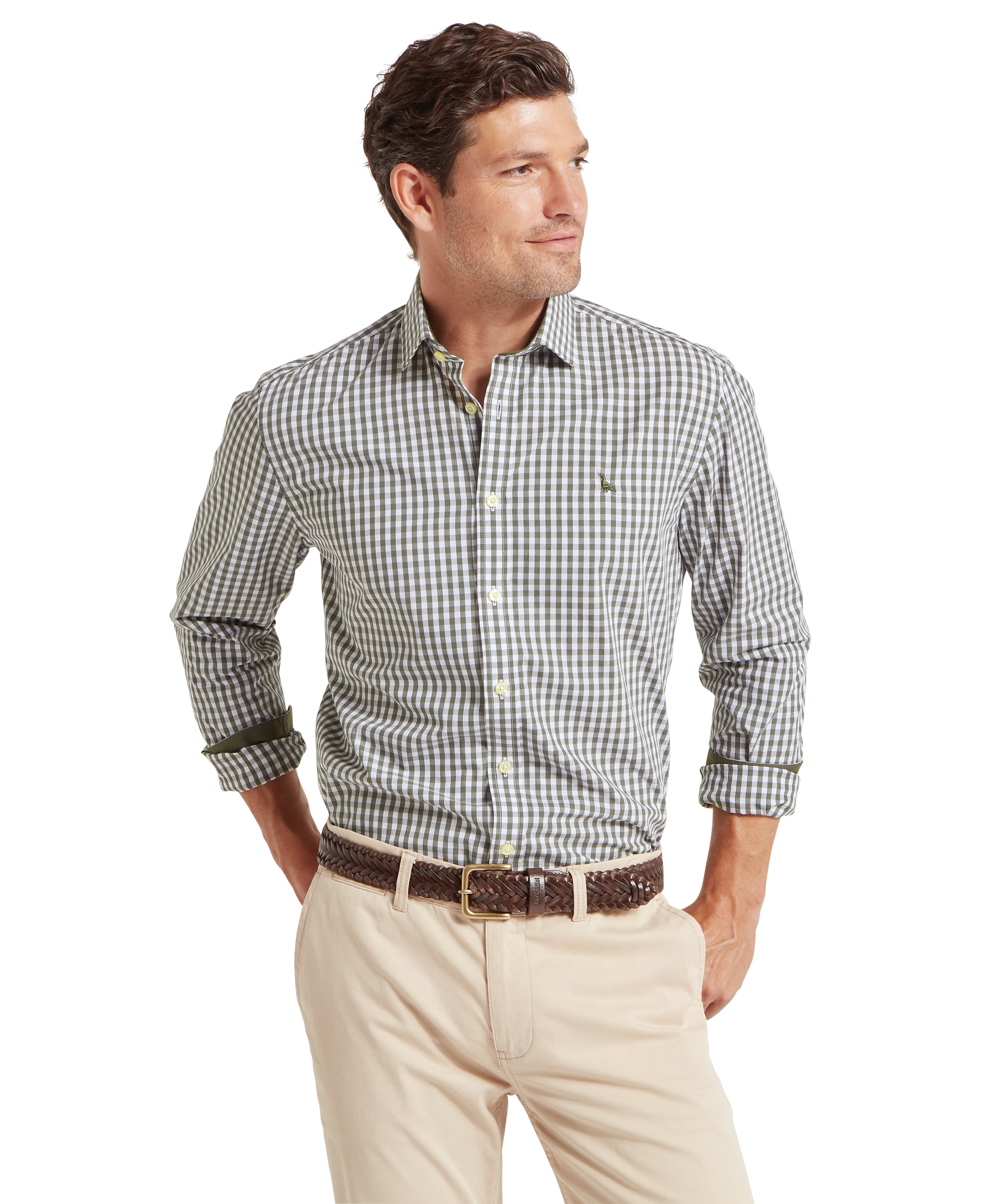 Thorpeness Tailored Shirt for men in Green, from Schöffel, fabric trim