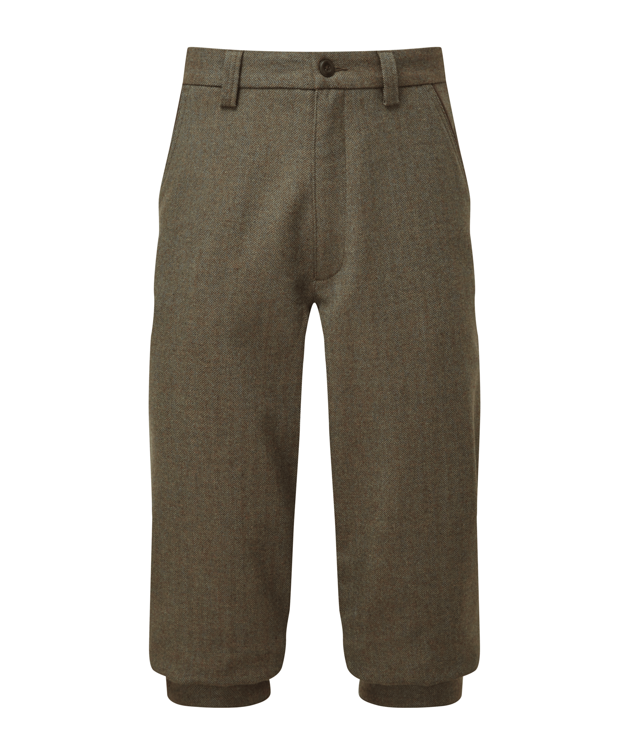 Tweed Plus Fours - Loden Green Herringbone Tweed