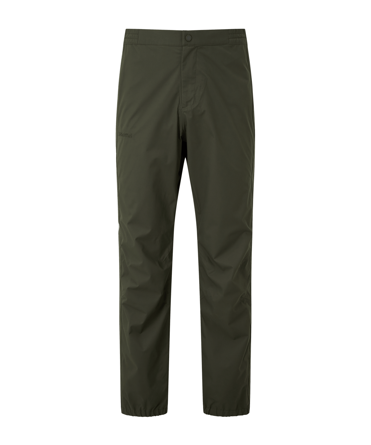 Dark olive green men’s chino pants saxby overtousers ii tundra with straight-leg cut and subtle