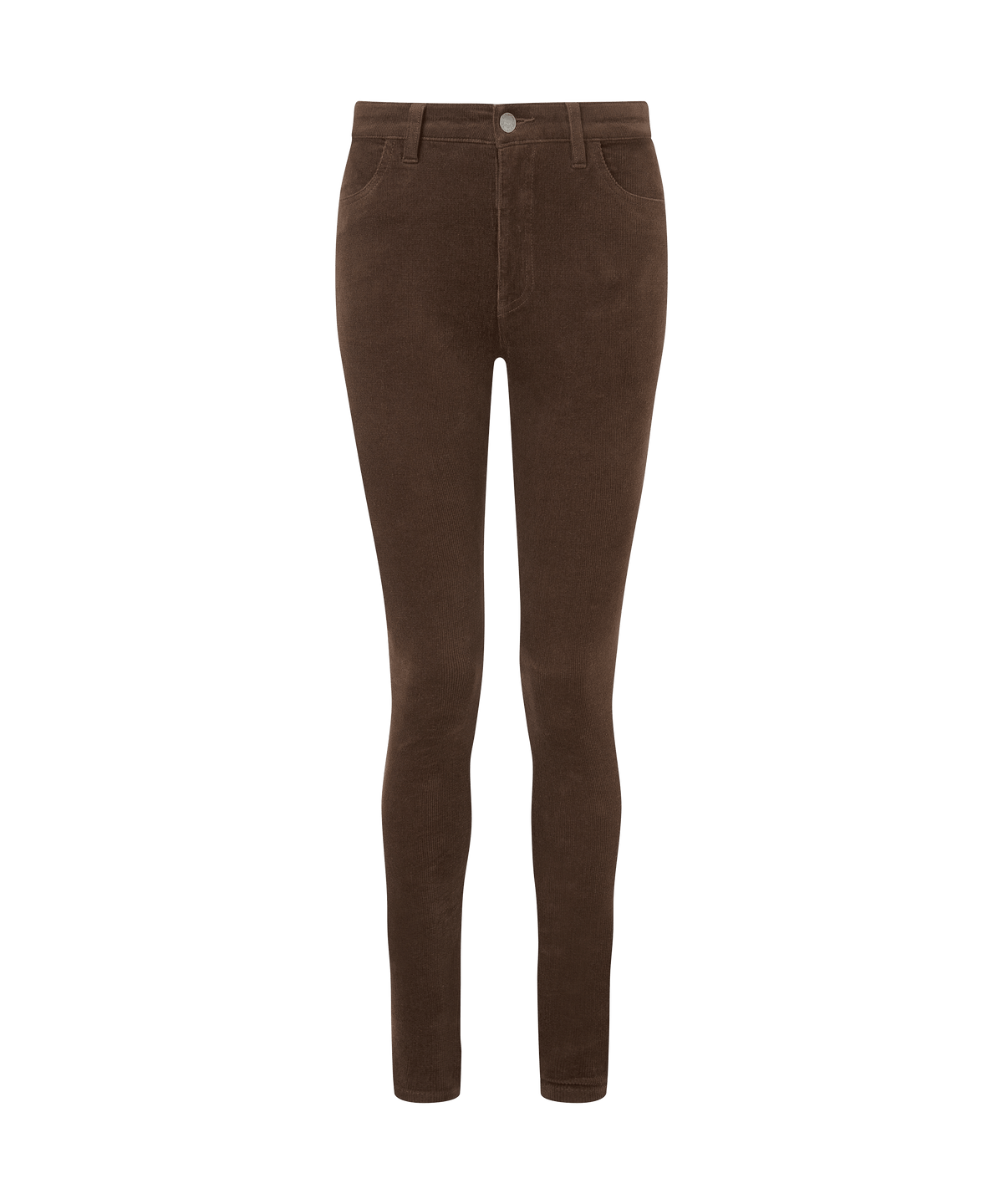 Schöffel Clover Cord Jean for women in Brown, cutout image, button closure made from corduroy fabric