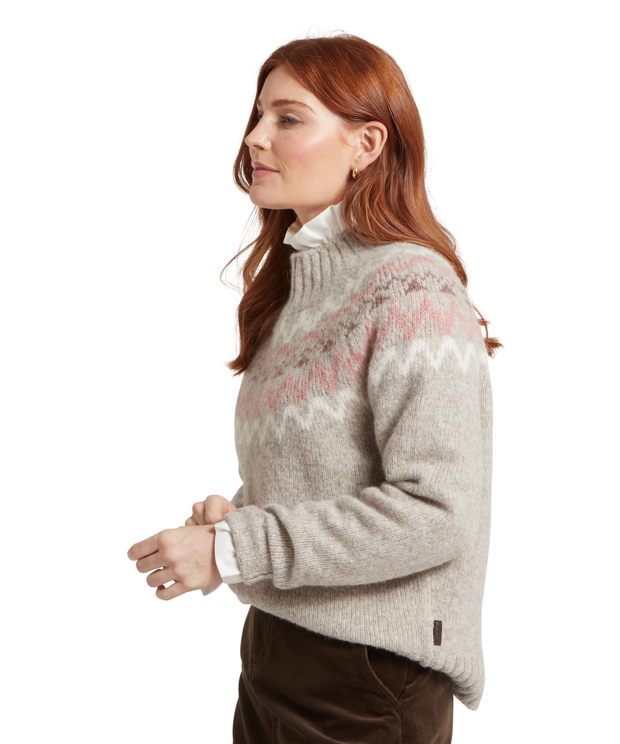 Evie Fairisle Jumper - Cobblestone