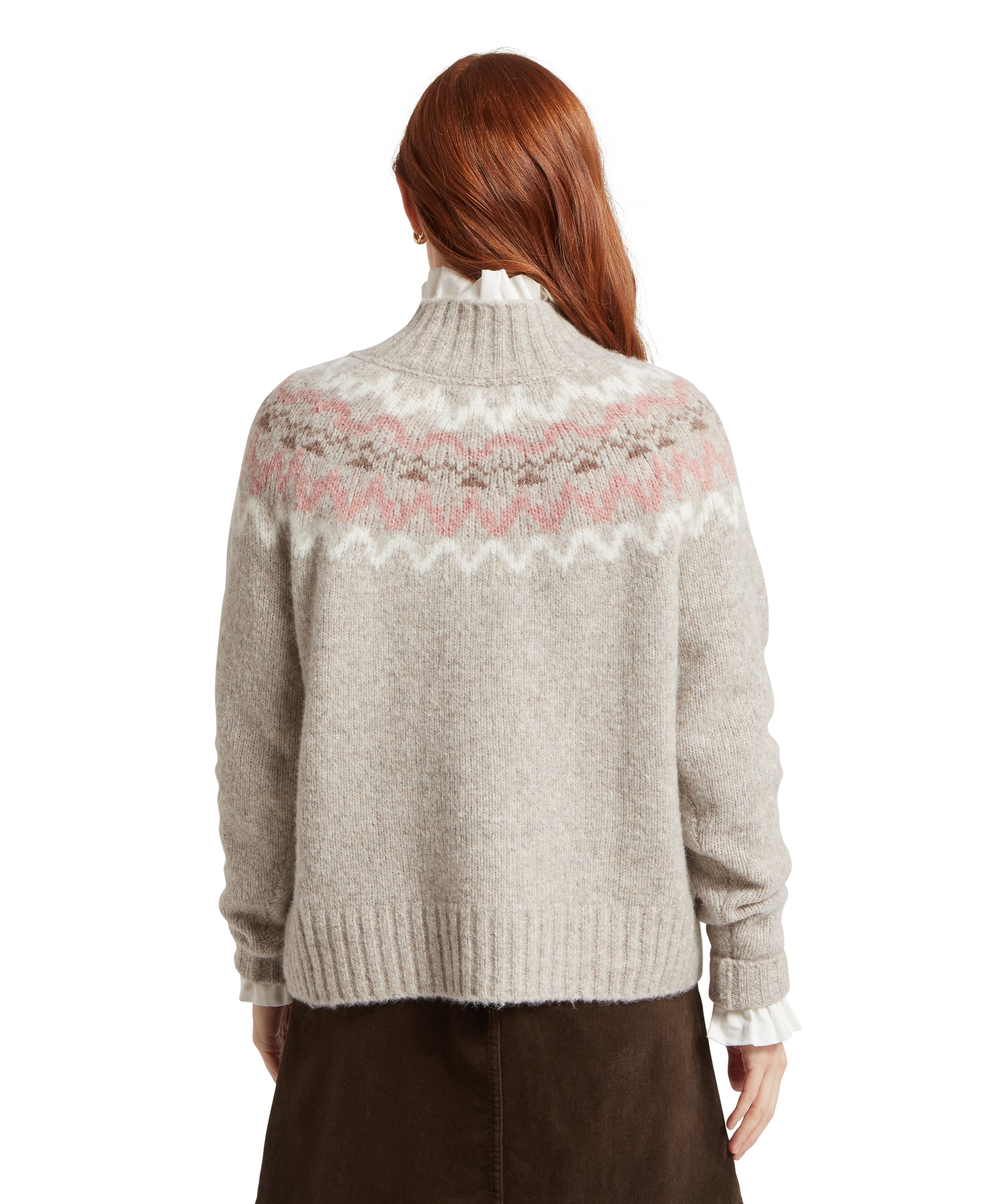 Evie Fairisle Jumper - Cobblestone