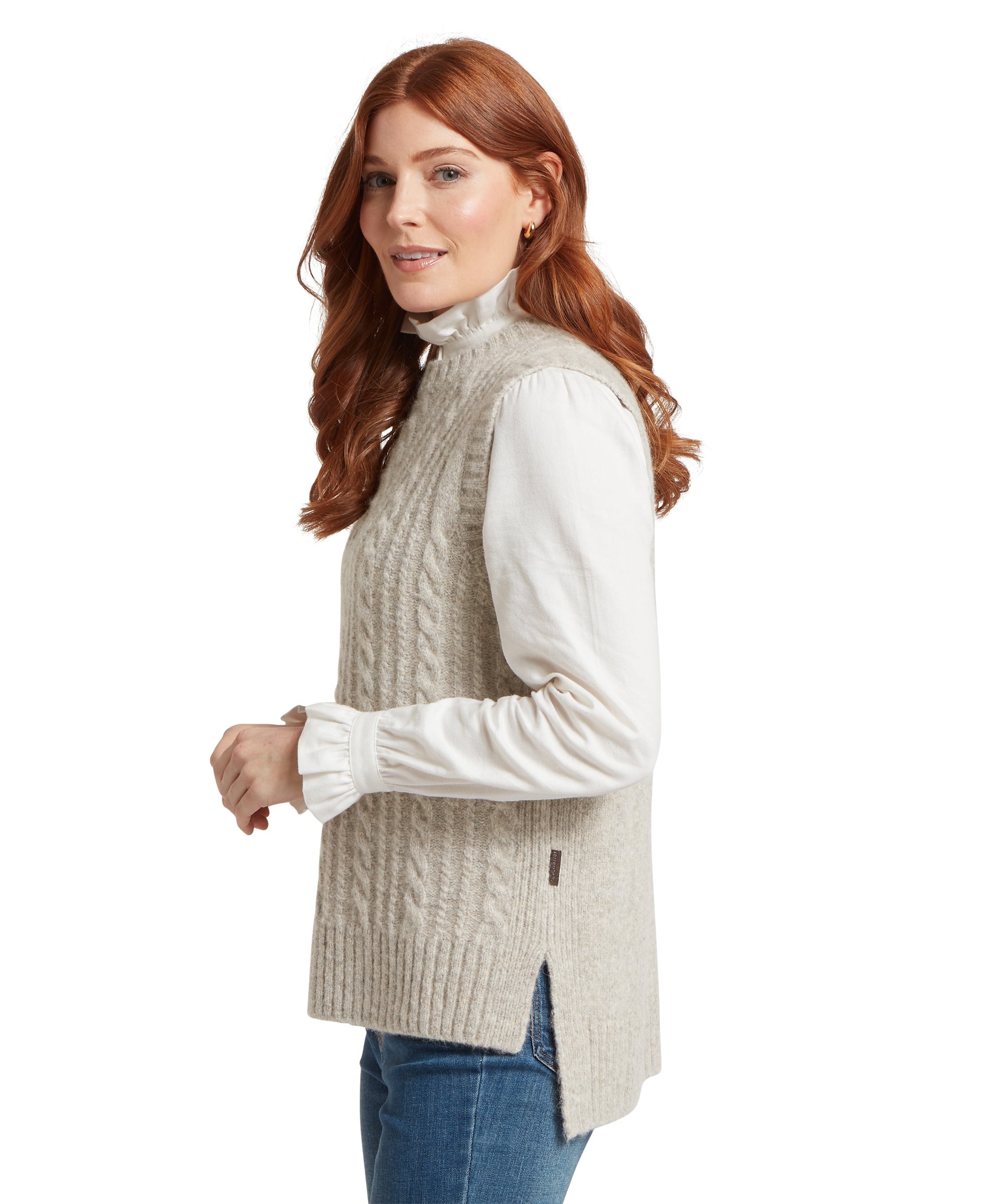 Evie Sleeveless Jumper - Cobblestone