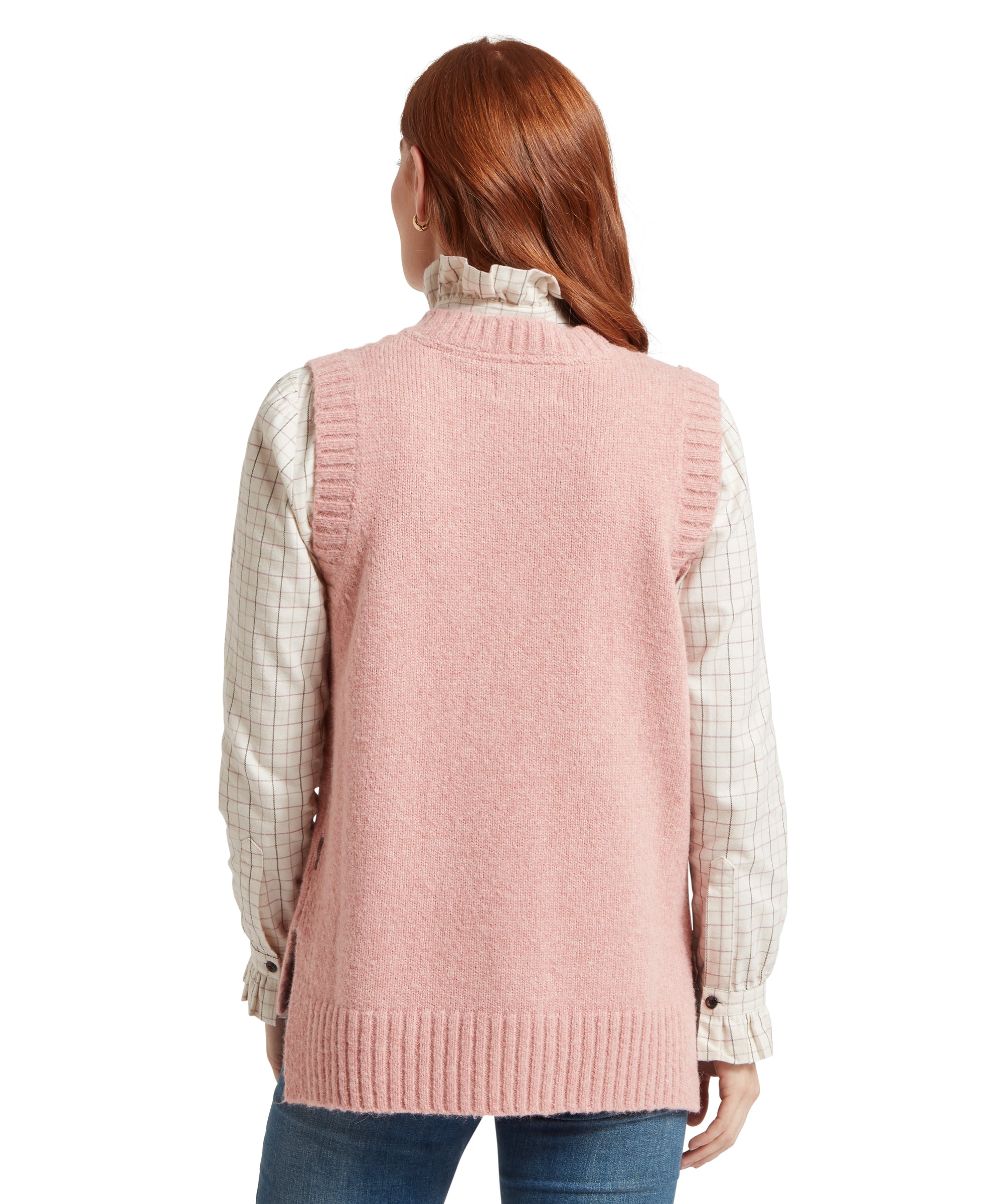 Evie Sleeveless Jumper - Dusky Pink