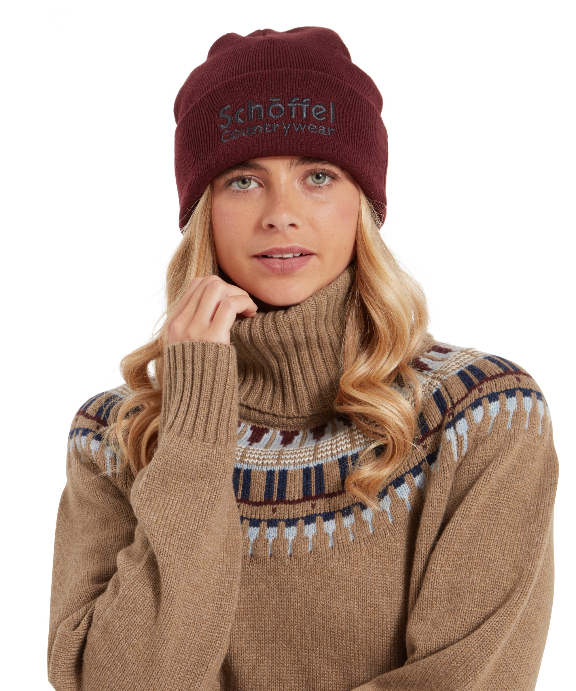 Exeter Beanie Hat - Wine