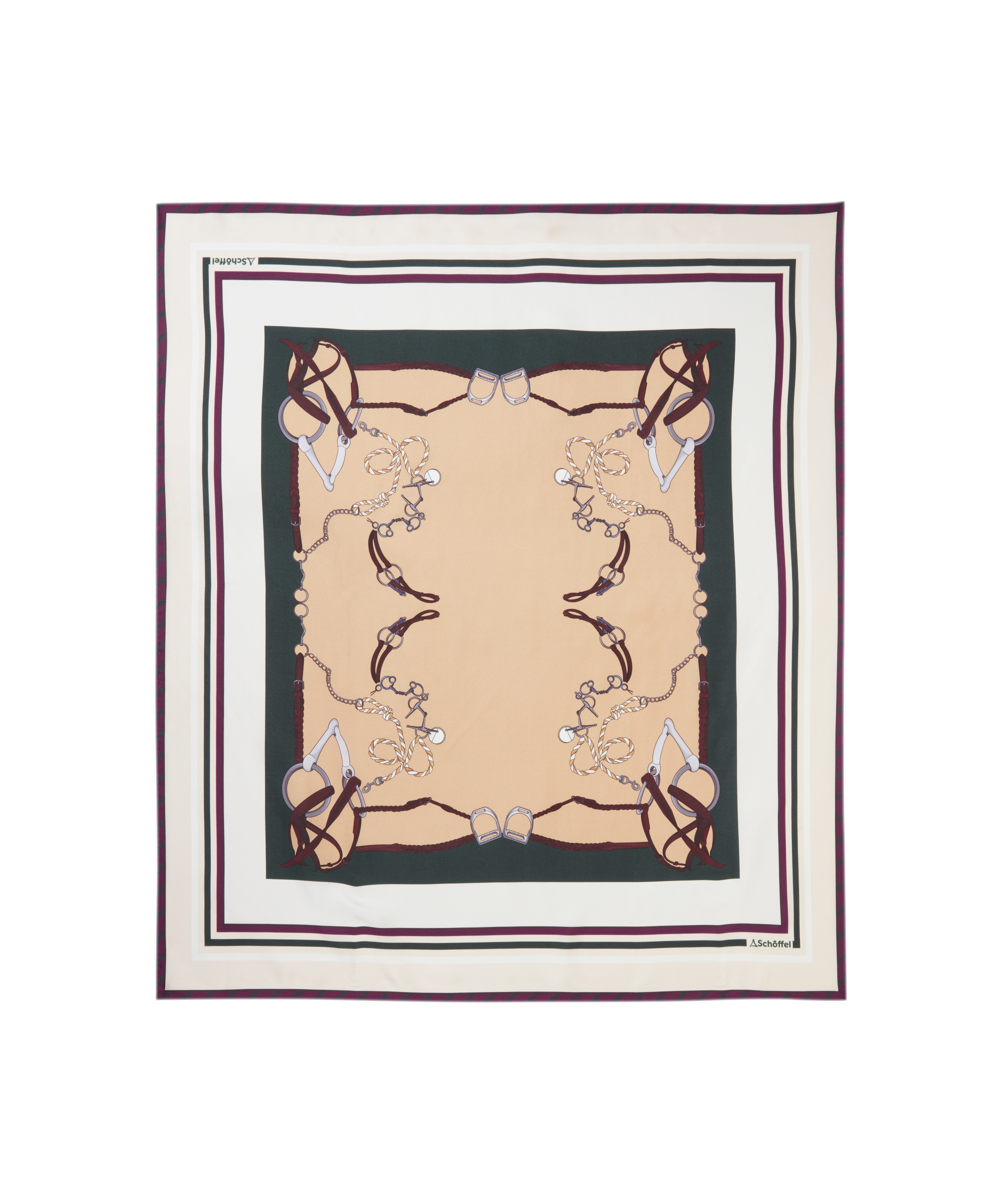 Hathersage Silk Scarf - Bridle Print
