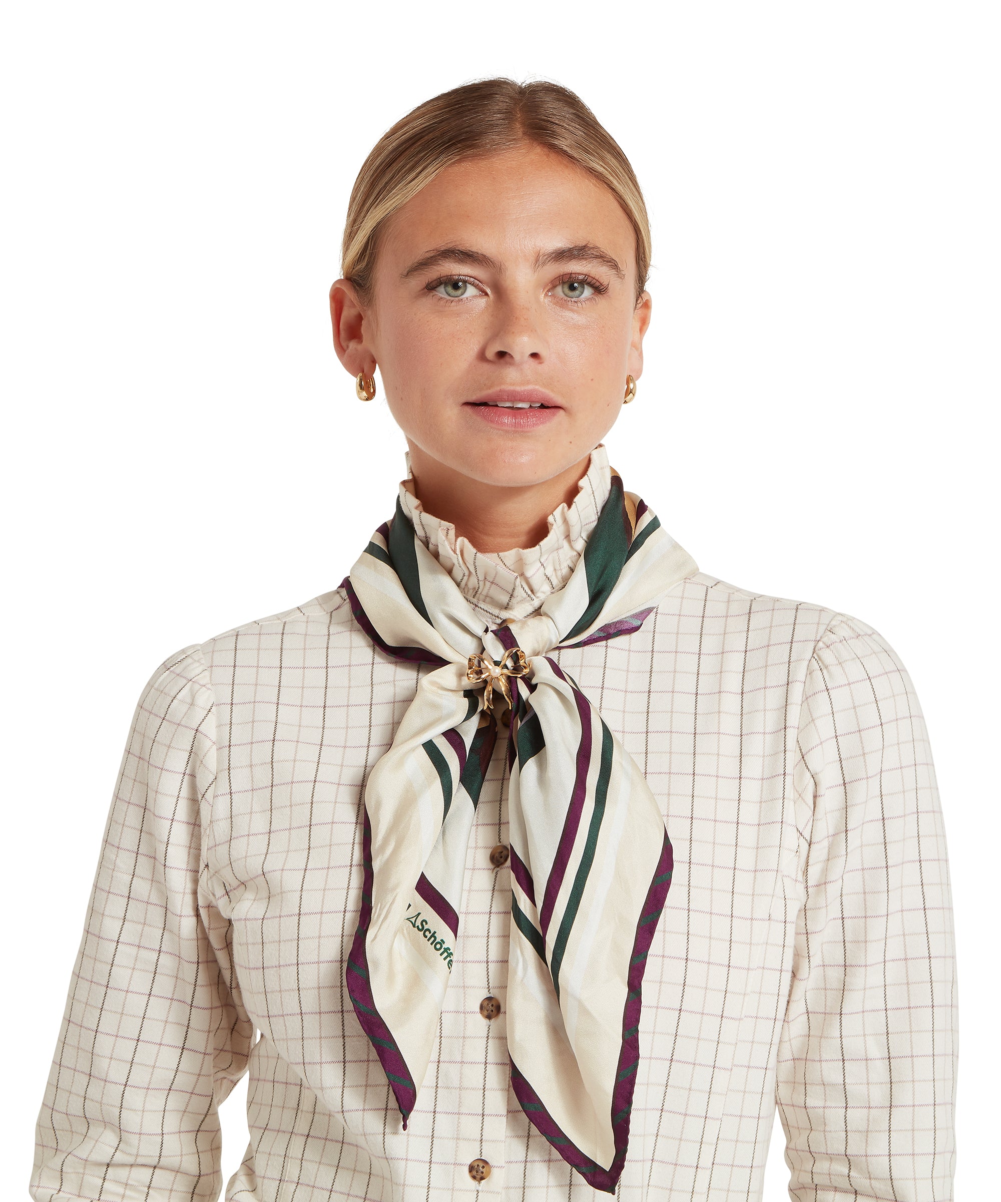 Hathersage Silk Scarf - Bridle Print