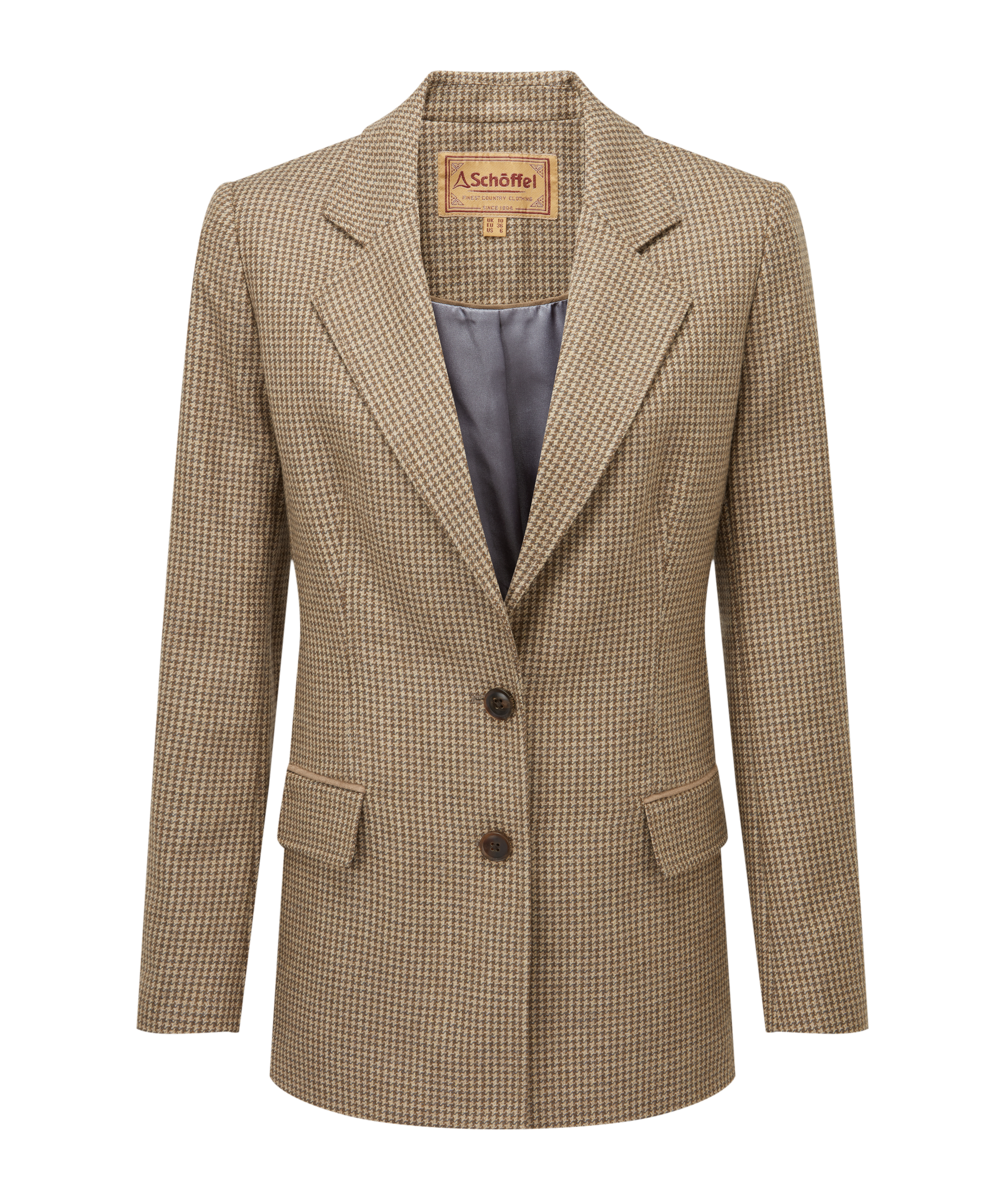Isla Tweed Blazer - Houndstooth Tweed
