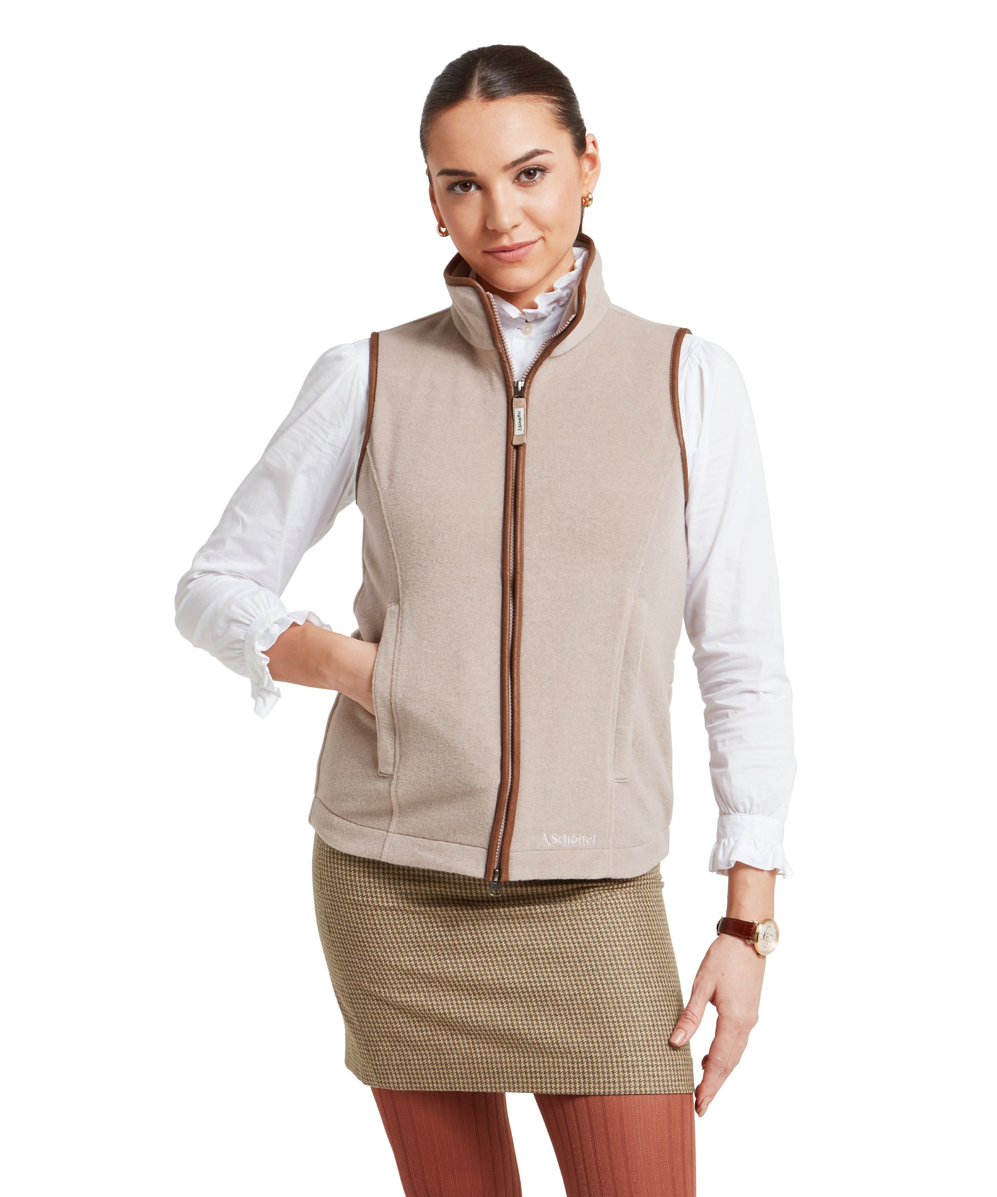 Lyndon Fleece Gilet - Mushroom