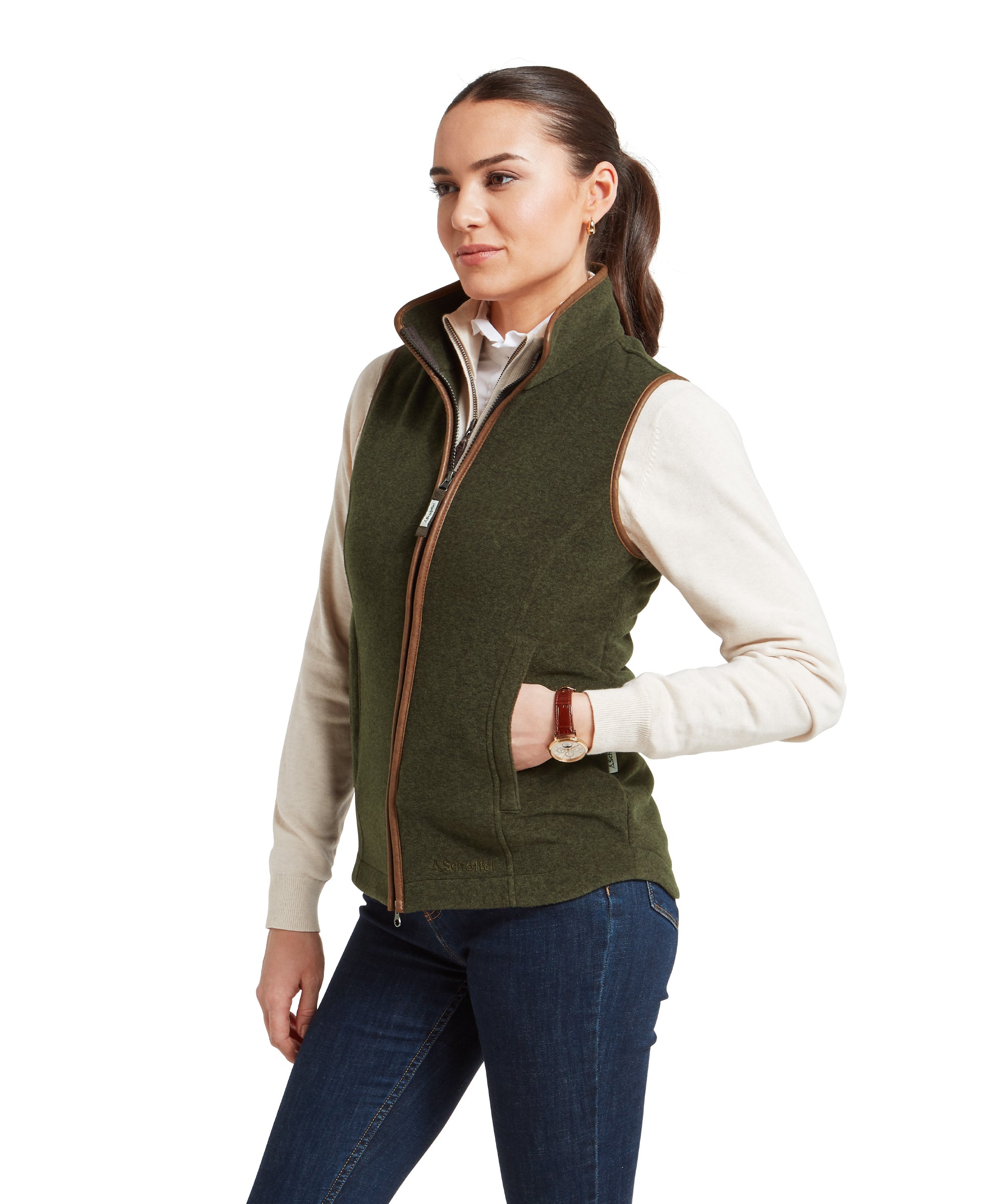 Lyndon Fleece Gilet - Dark Olive