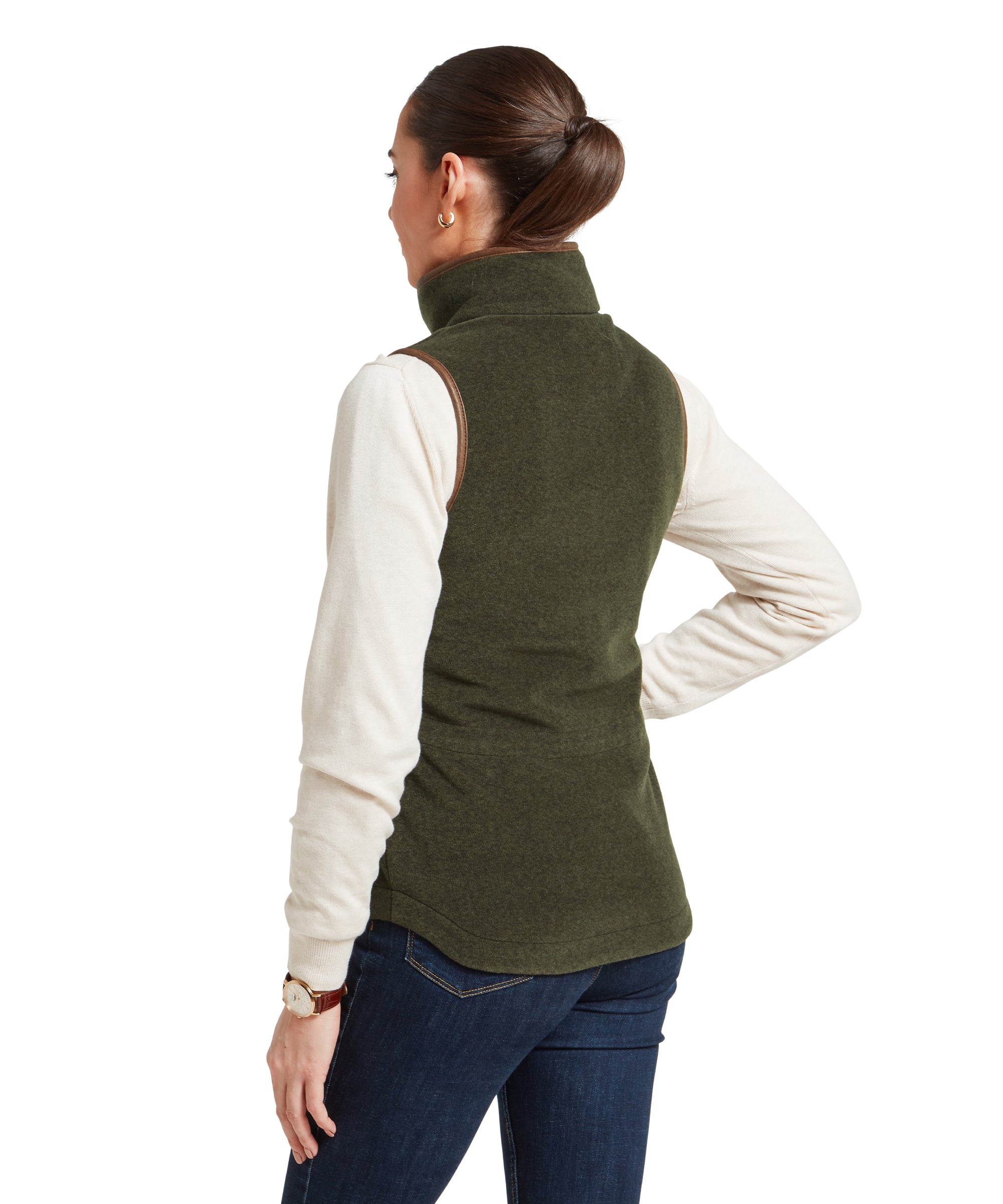 Lyndon Fleece Gilet - Dark Olive