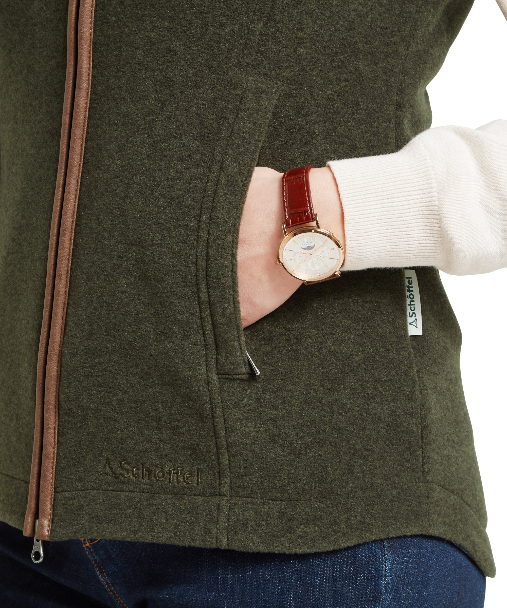 Lyndon Fleece Gilet - Dark Olive