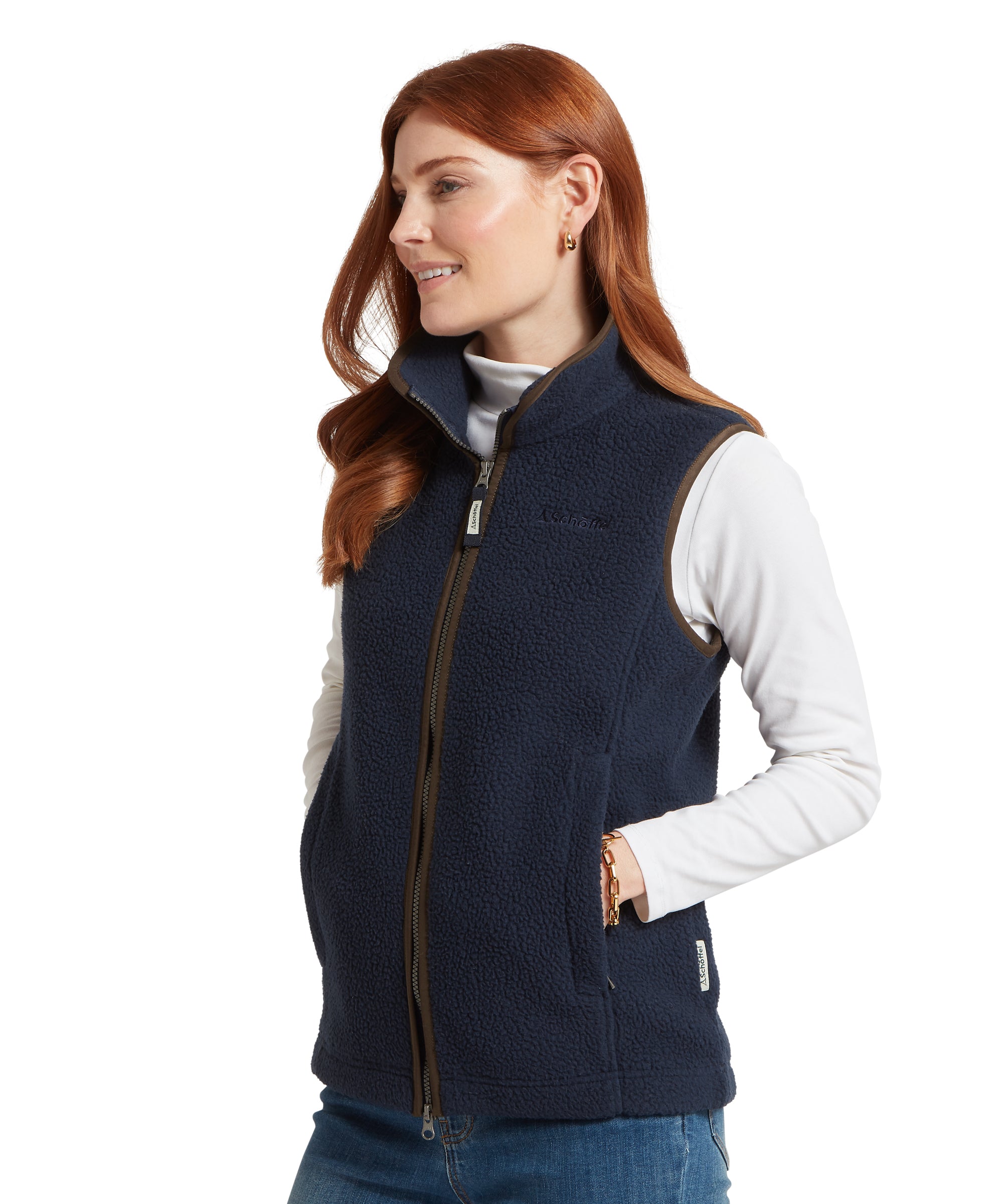 Lyndon Retro Fleece Gilet - True Navy