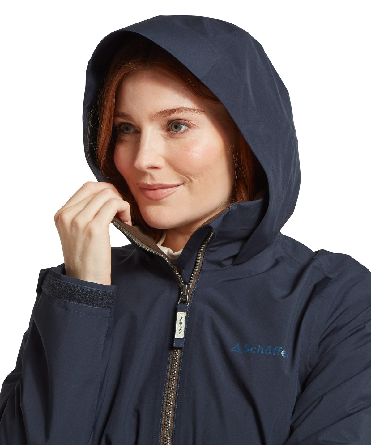 Manton Lightweight Jacket for women in Blue, from Schöffel, zipper pull tab