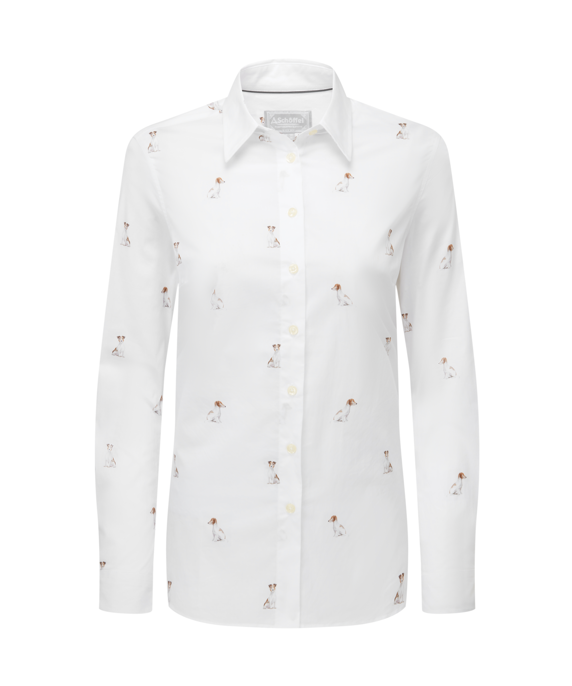 Norfolk Shirt - Jack Russel Print