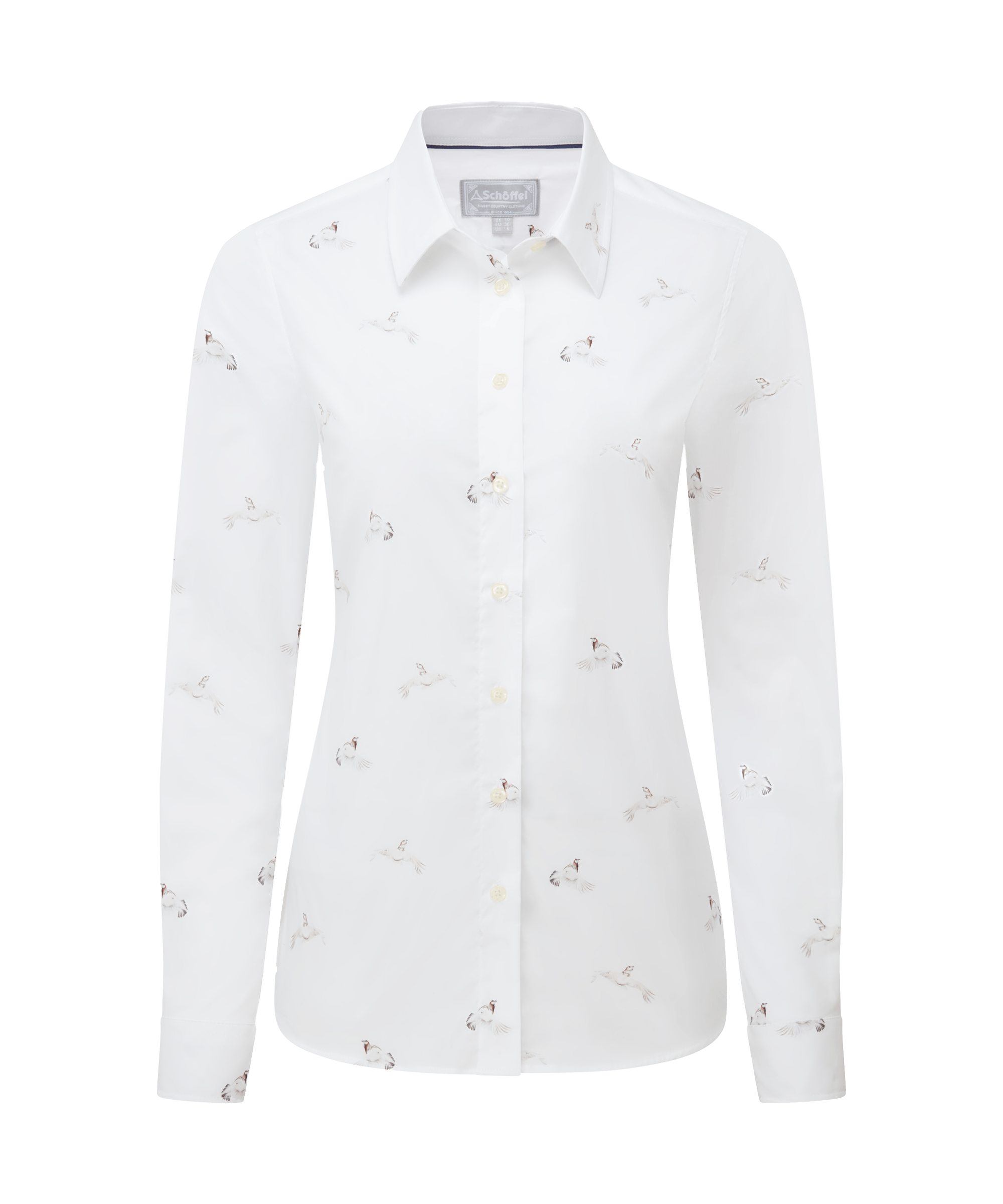 Schöffel Norfolk Shirt for Womens in White Grey