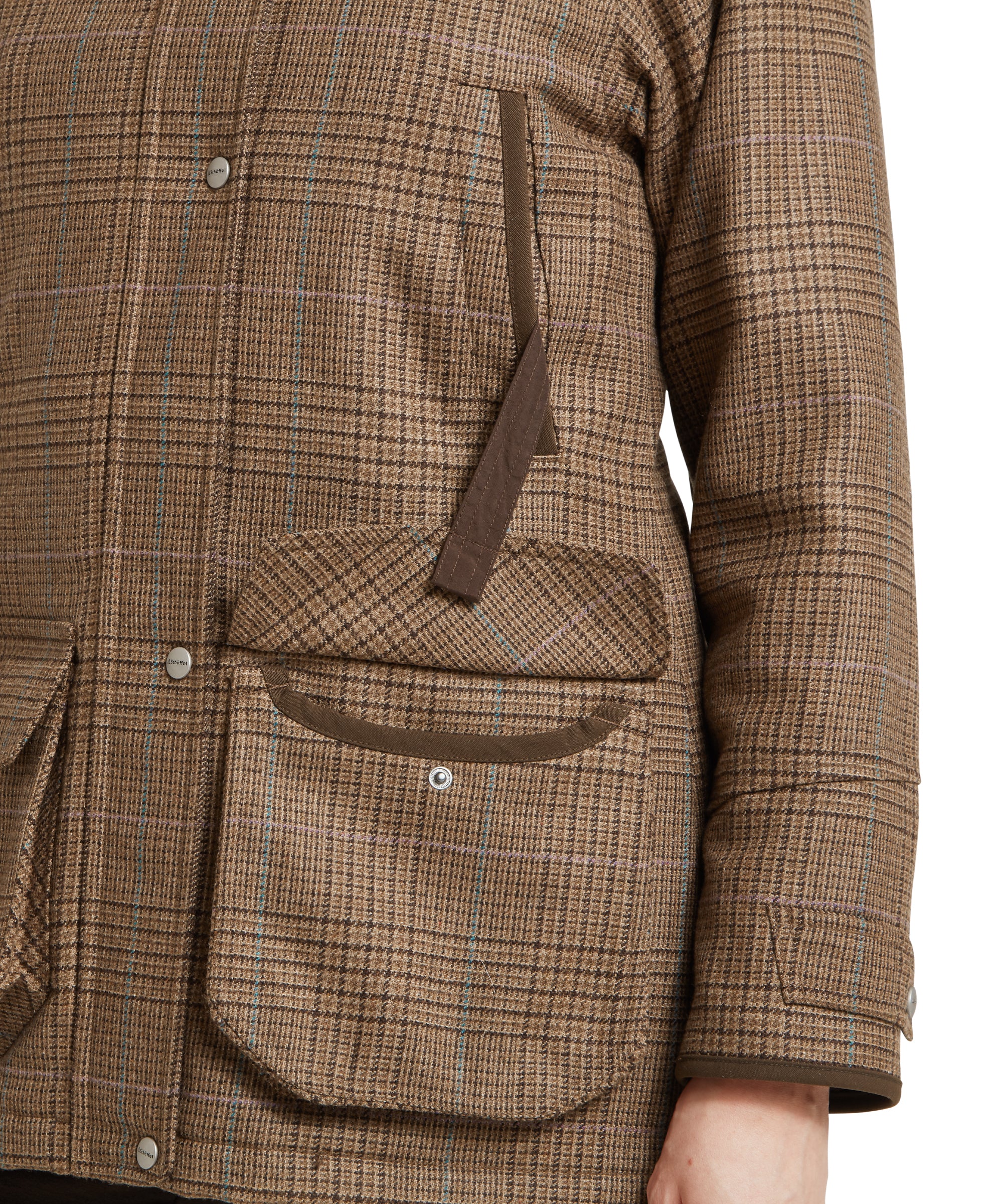 Women's Ptarmigan Tweed Coat - Teviot Tweed