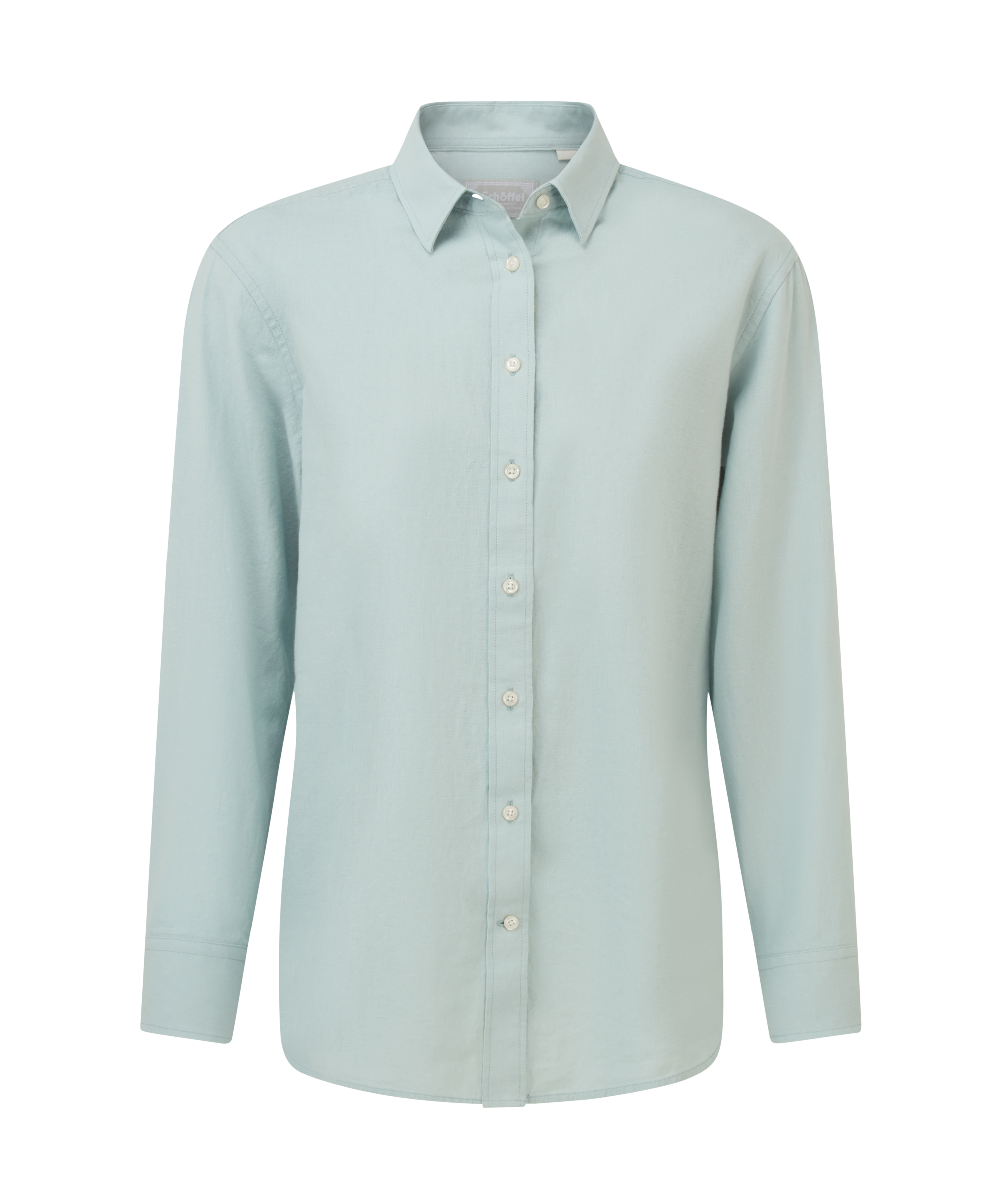 Light blue shirt on a white background