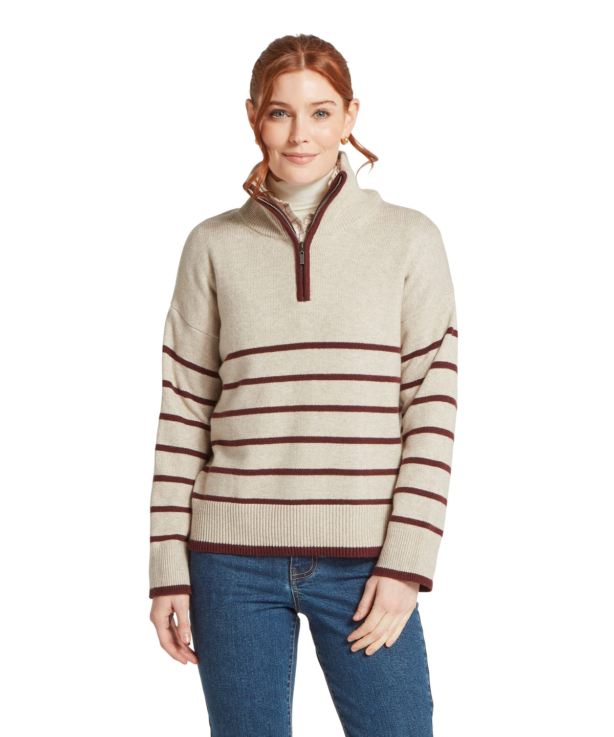 Schöffel Sandsend for women, hem in oatmeal port colors