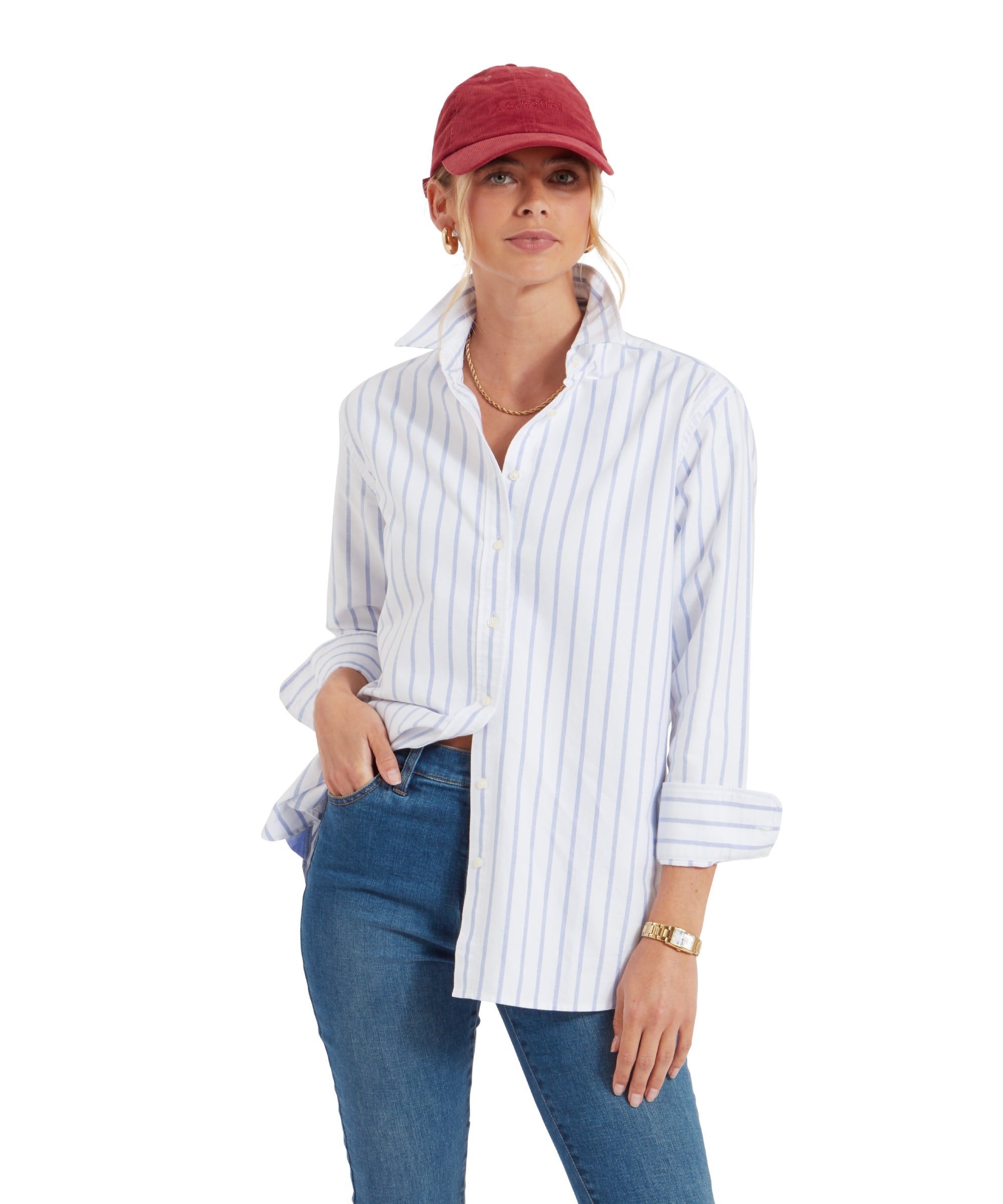 Walberswick Oxford Shirt - Blue Stripe