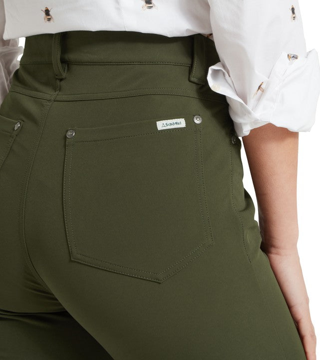 A closer look at the pocket detail on the Schöffel Whitwell Water Repellent Trouser in Green