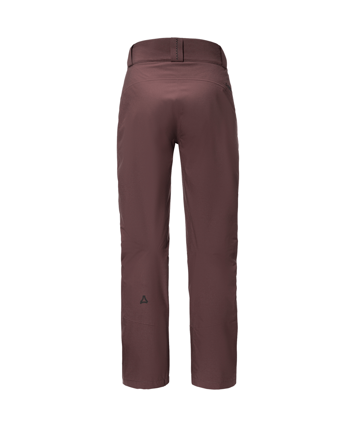 Women’s pine pants dark twilight brown ski pants with sleek modern design and subtle brand logo