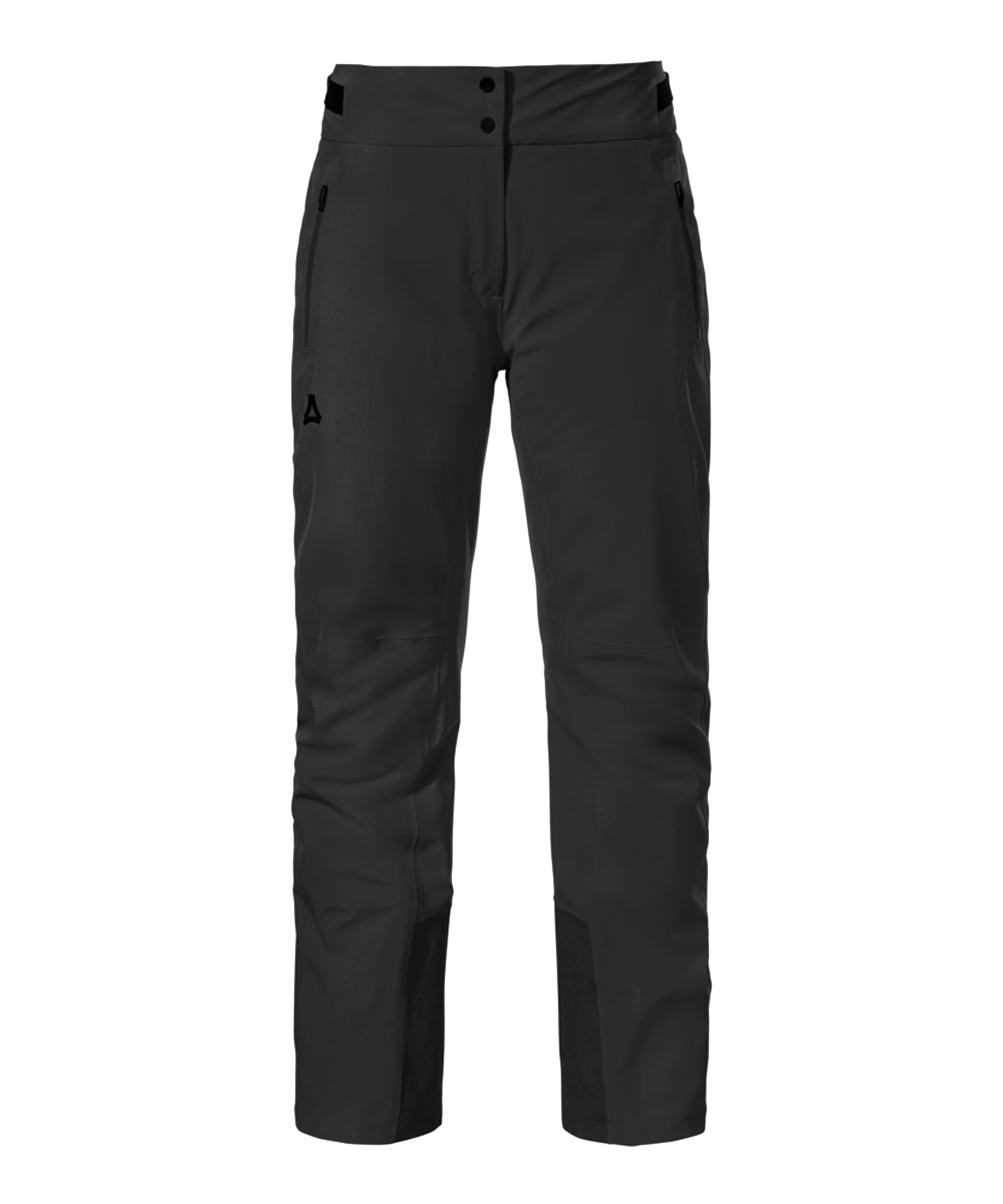 Womens Skayra black ski pants dark gray sleek waterproof modern design