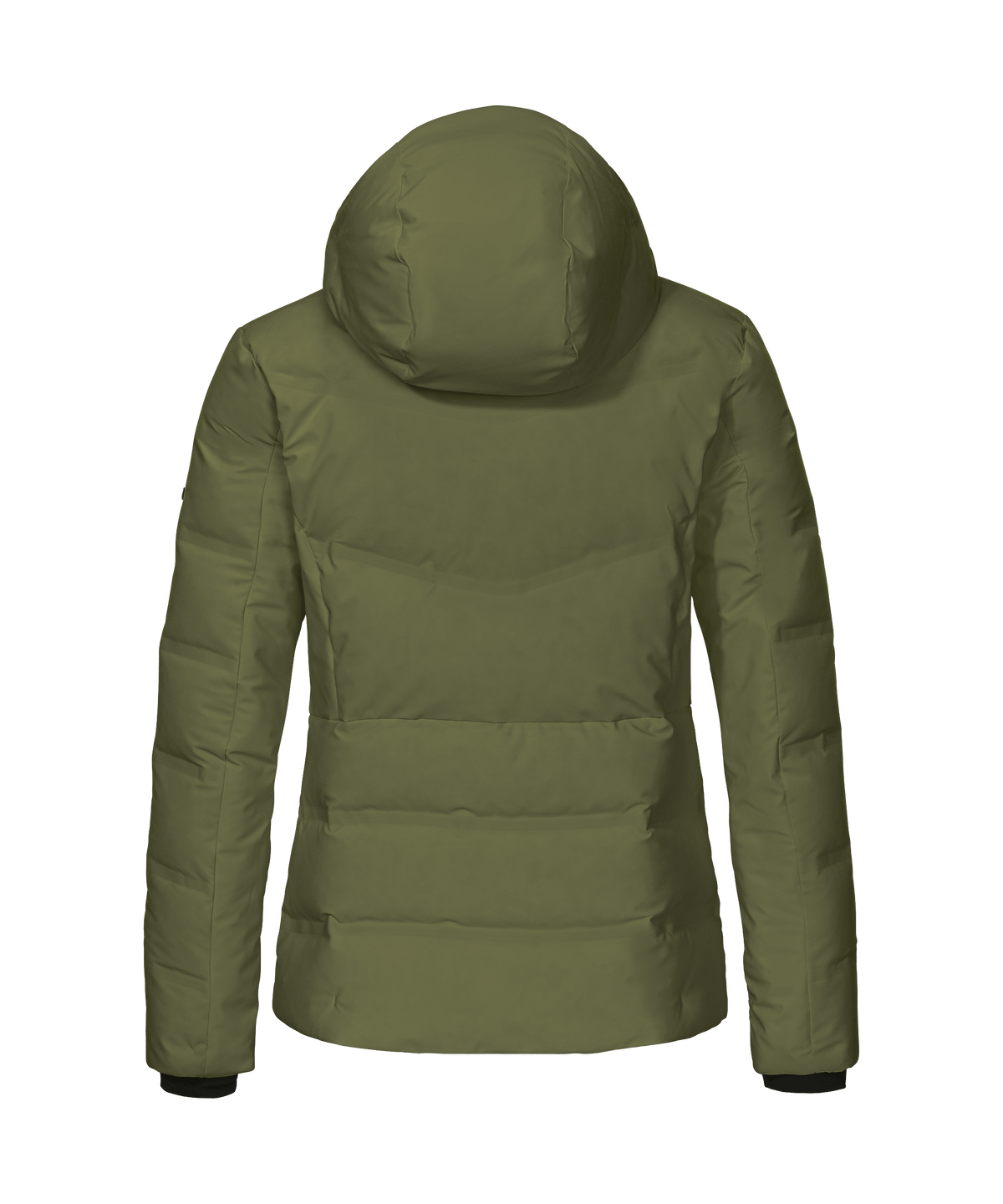 Women’s caldirola jacket avocado branch olive green quilted puffer jacket with hood for cold weather