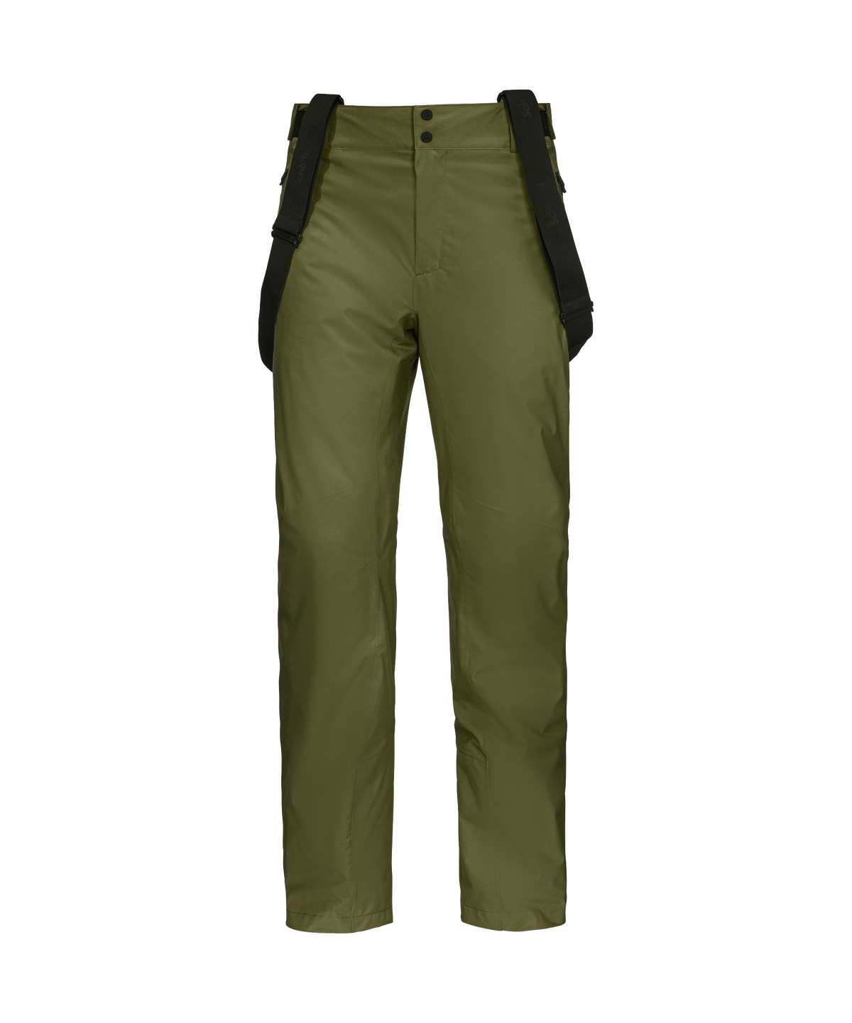 Men’s pine pants avocado branch olive green waterproof ski pants with black adjustable