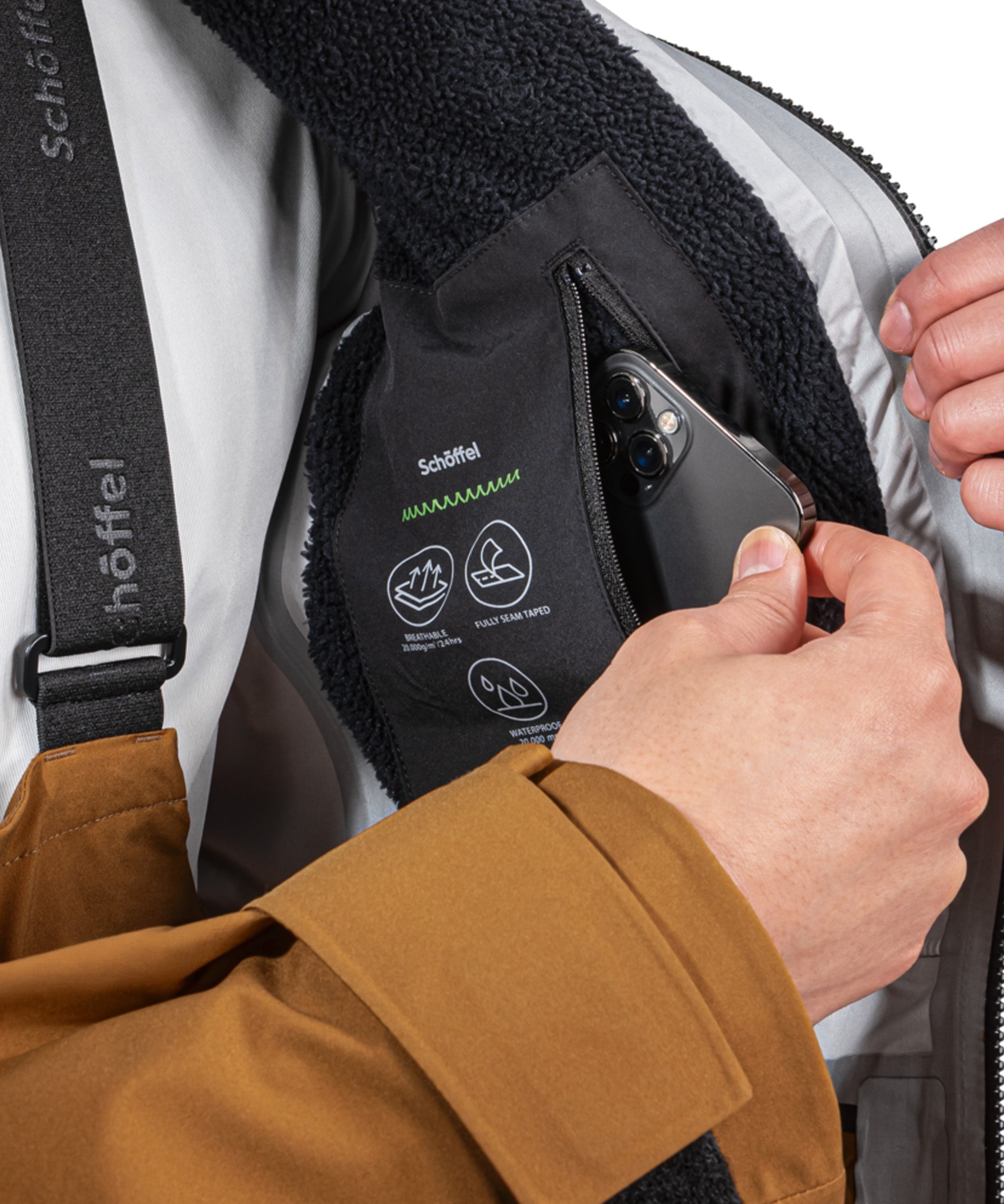 Men's Lufeld Shell Jacket - Caramel