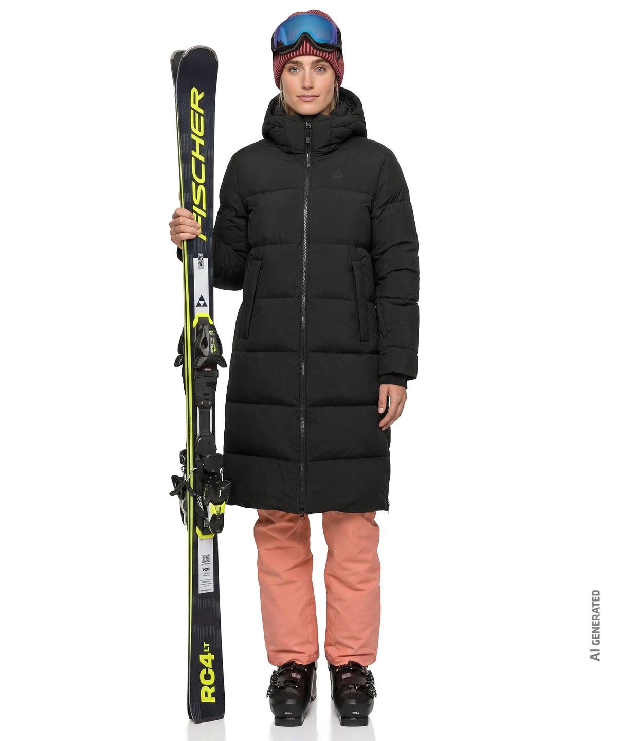 Black unisex sublimo down coat featuring a quilted design and front zipper for warm outdoor use