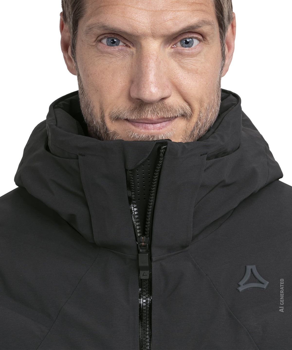 Men’s Radiana jacket black Reebok hooded zip-up lightweight jacket for outdoor and casual wear