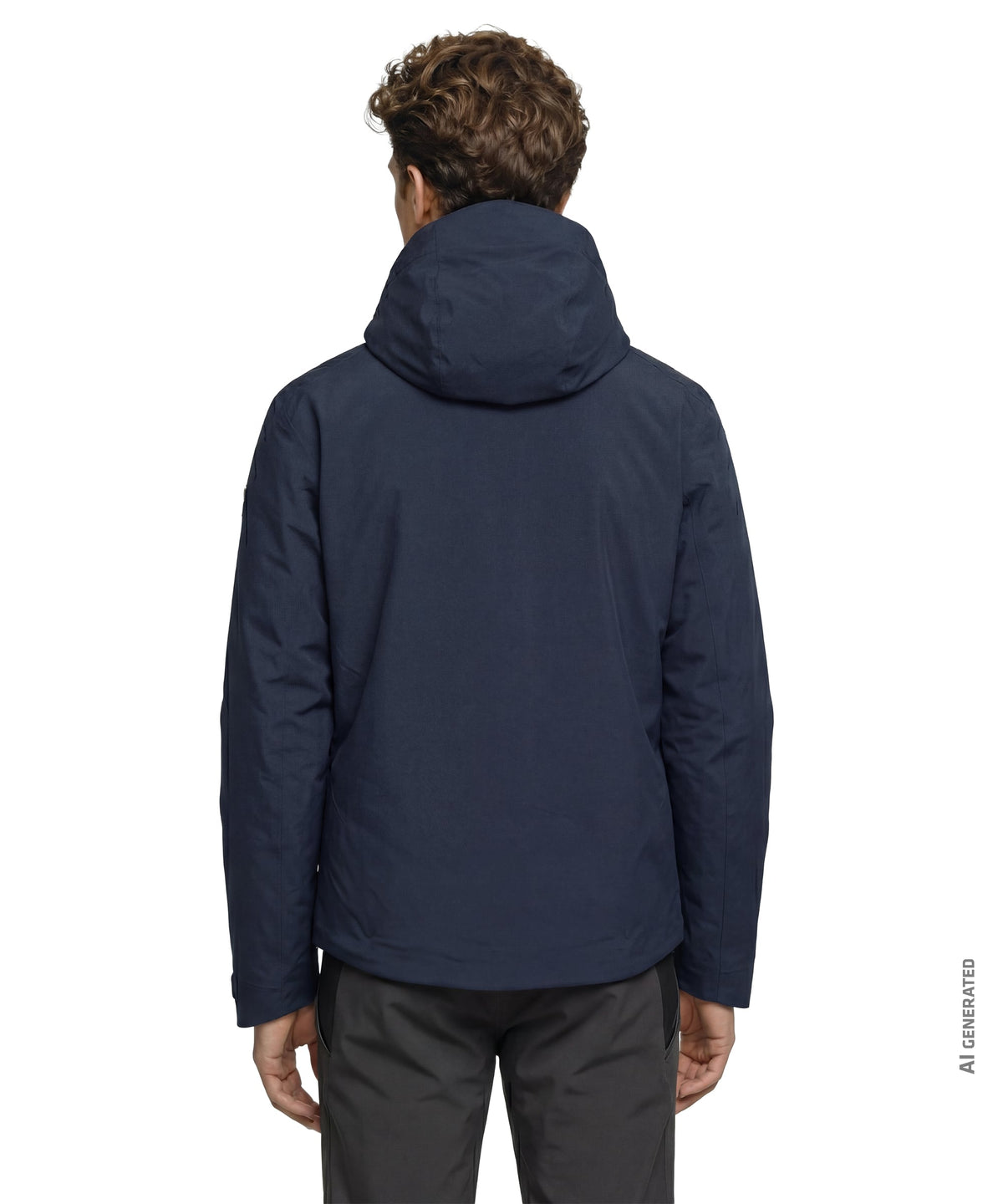 Men’s pontre jacket navy blazer with a sleek modern design and water-resistant fabric in navy blue