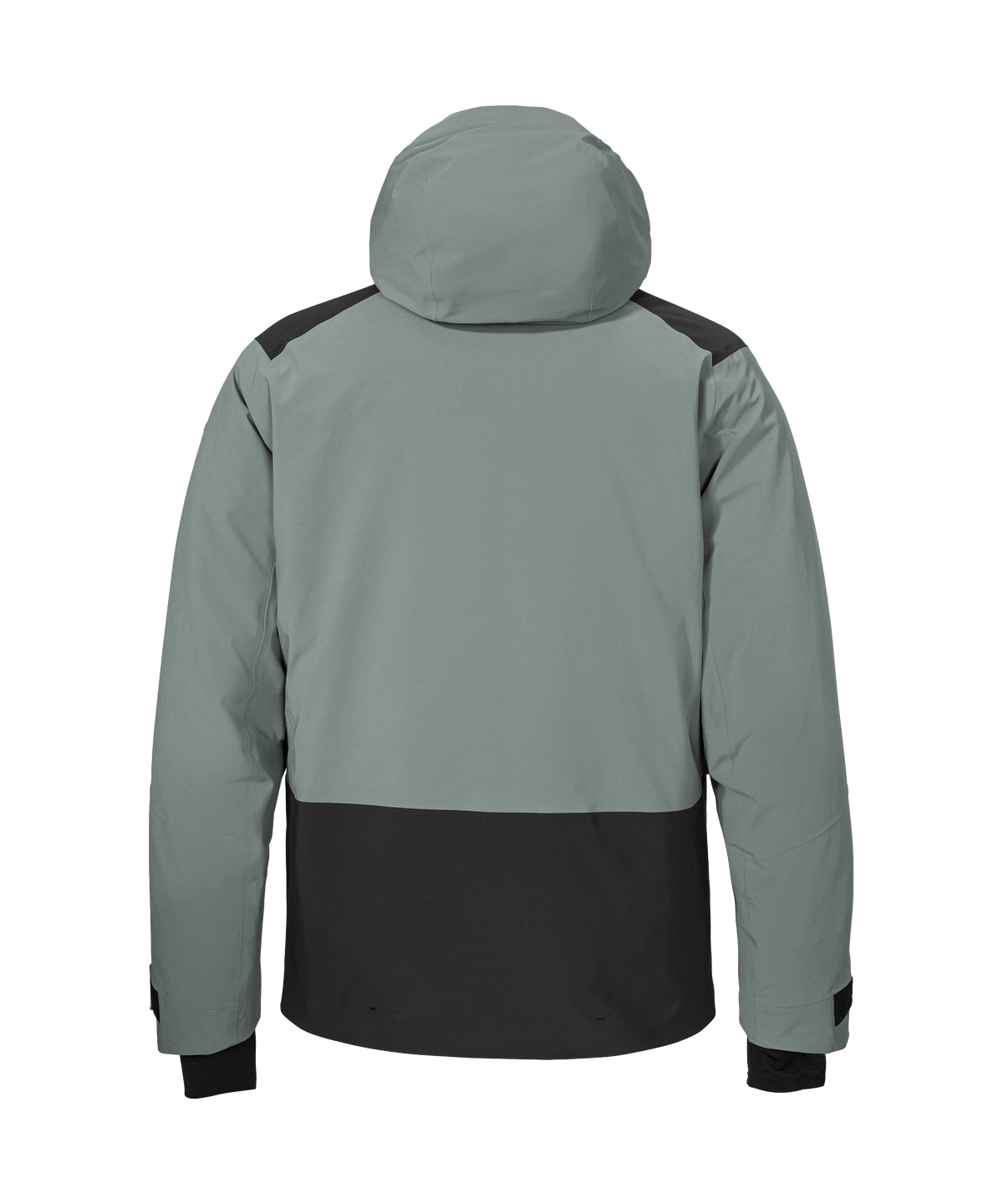 Men’s levivo jacket steel grey waterproof two-tone gray and black hooded outerwear for outdoor use