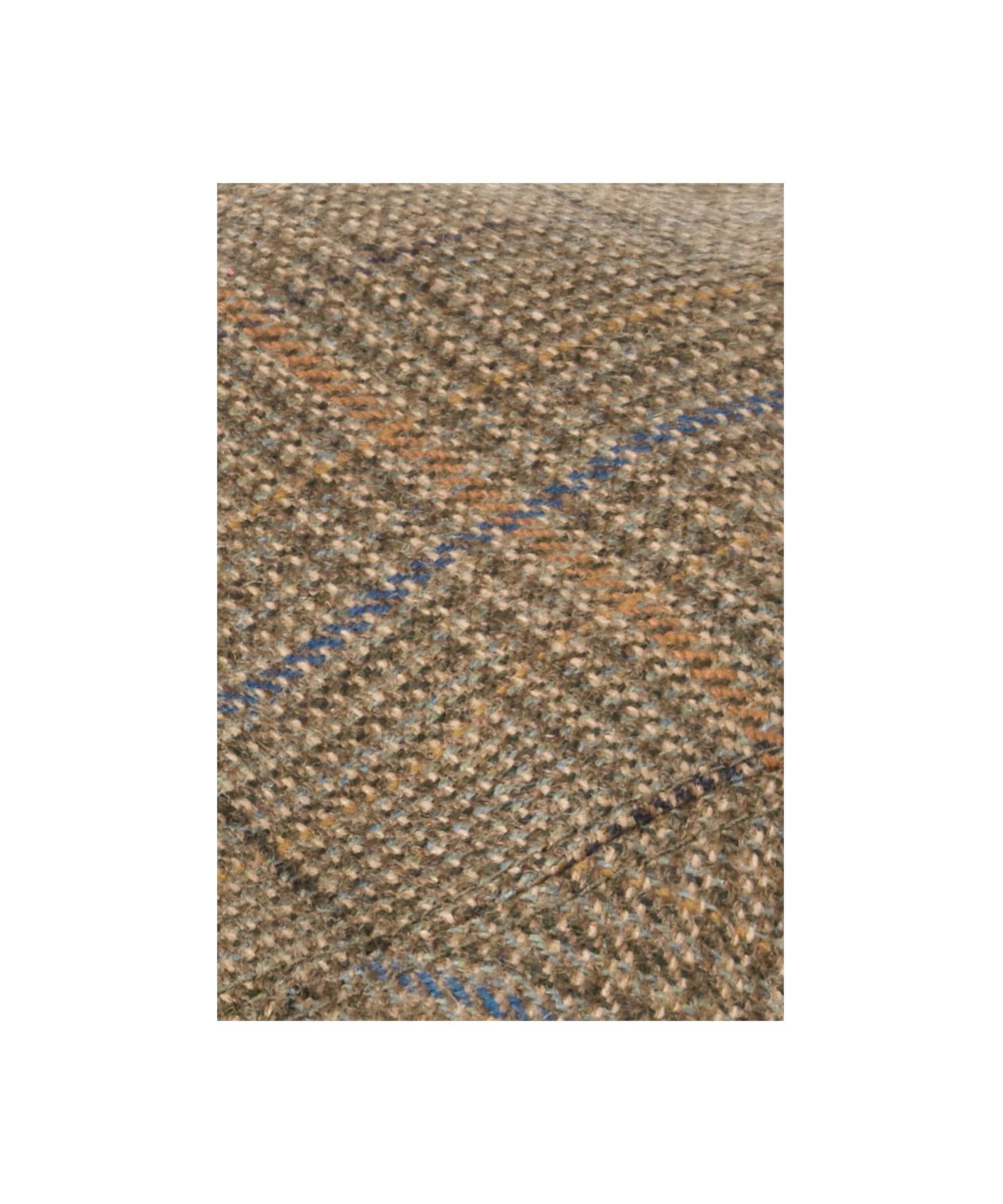 Textured fabric with a tweed pattern on a white background