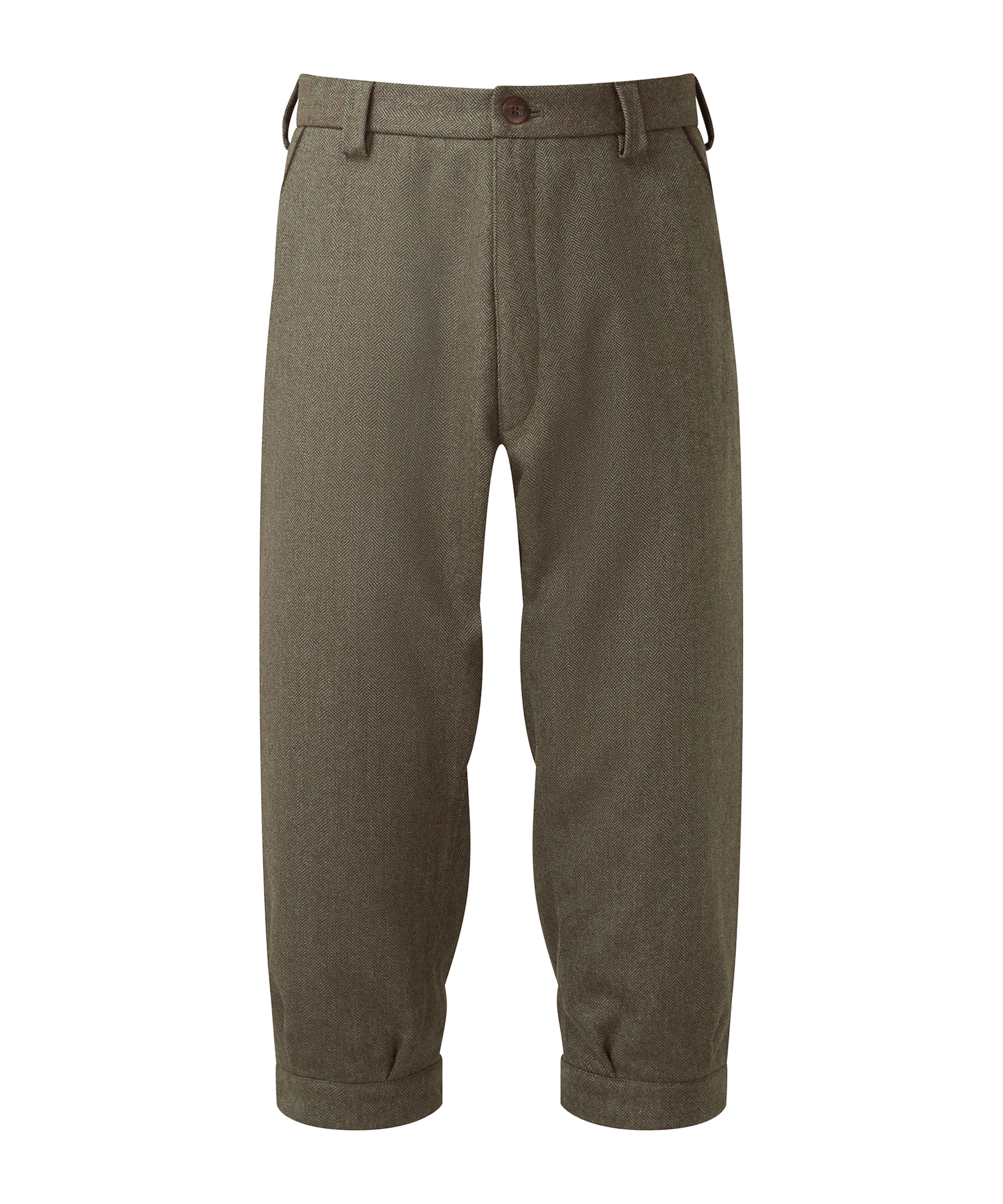 Tweed Plus Twos - Loden Green Herringbone Tweed