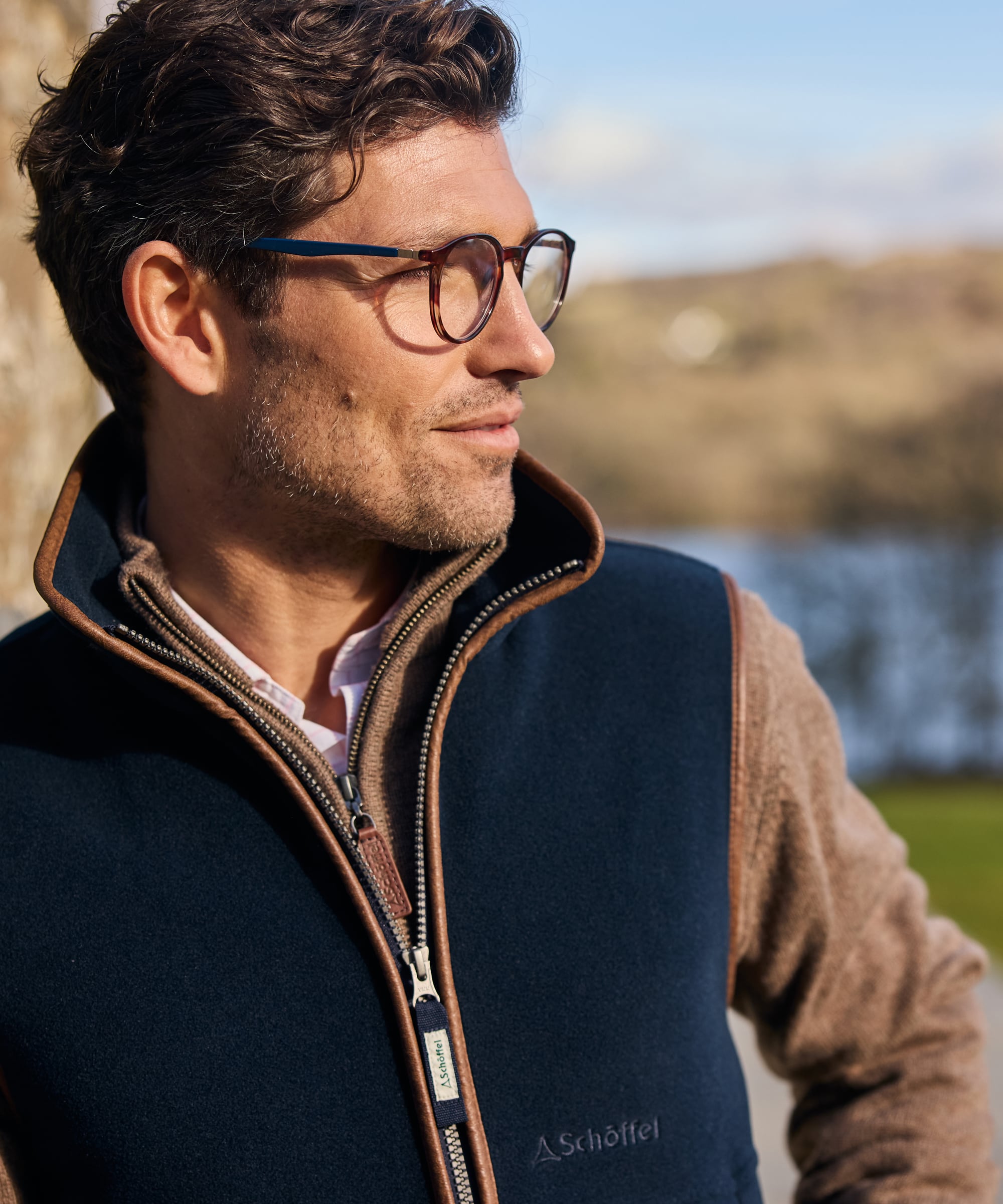 Oakham Fleece Gilet - Navy