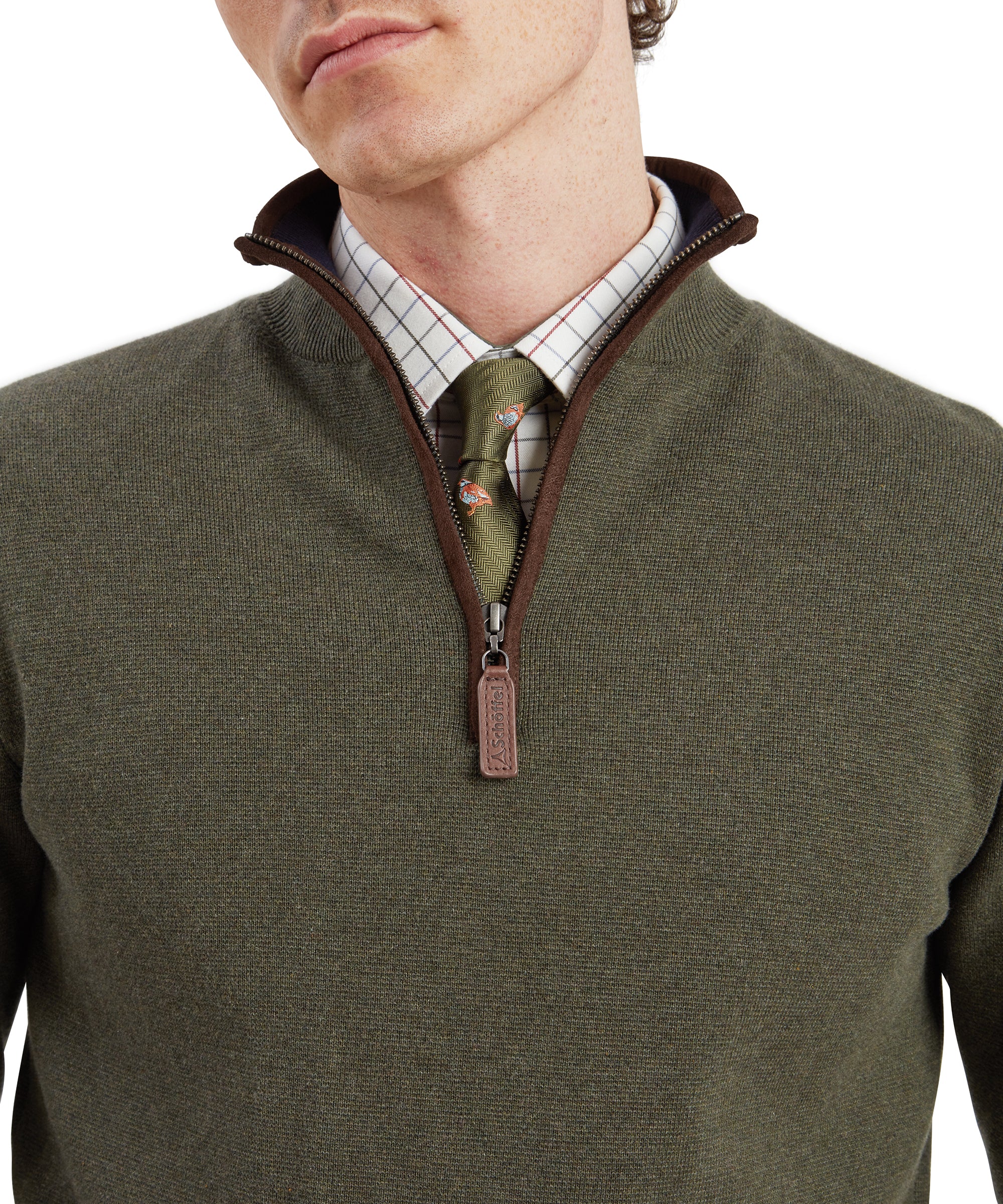 Men's Angus Aerobloc Quarter Zip Green | Schöffel Country