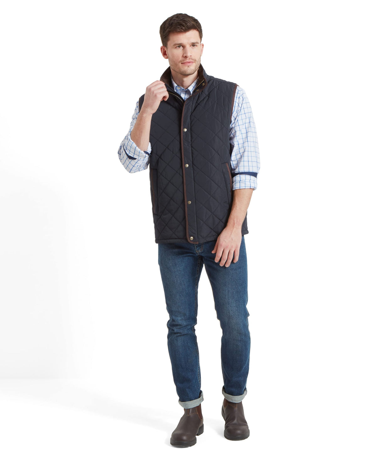 Barroween Men's Barrowden Quilt Gilet Blue | Schöffel Country