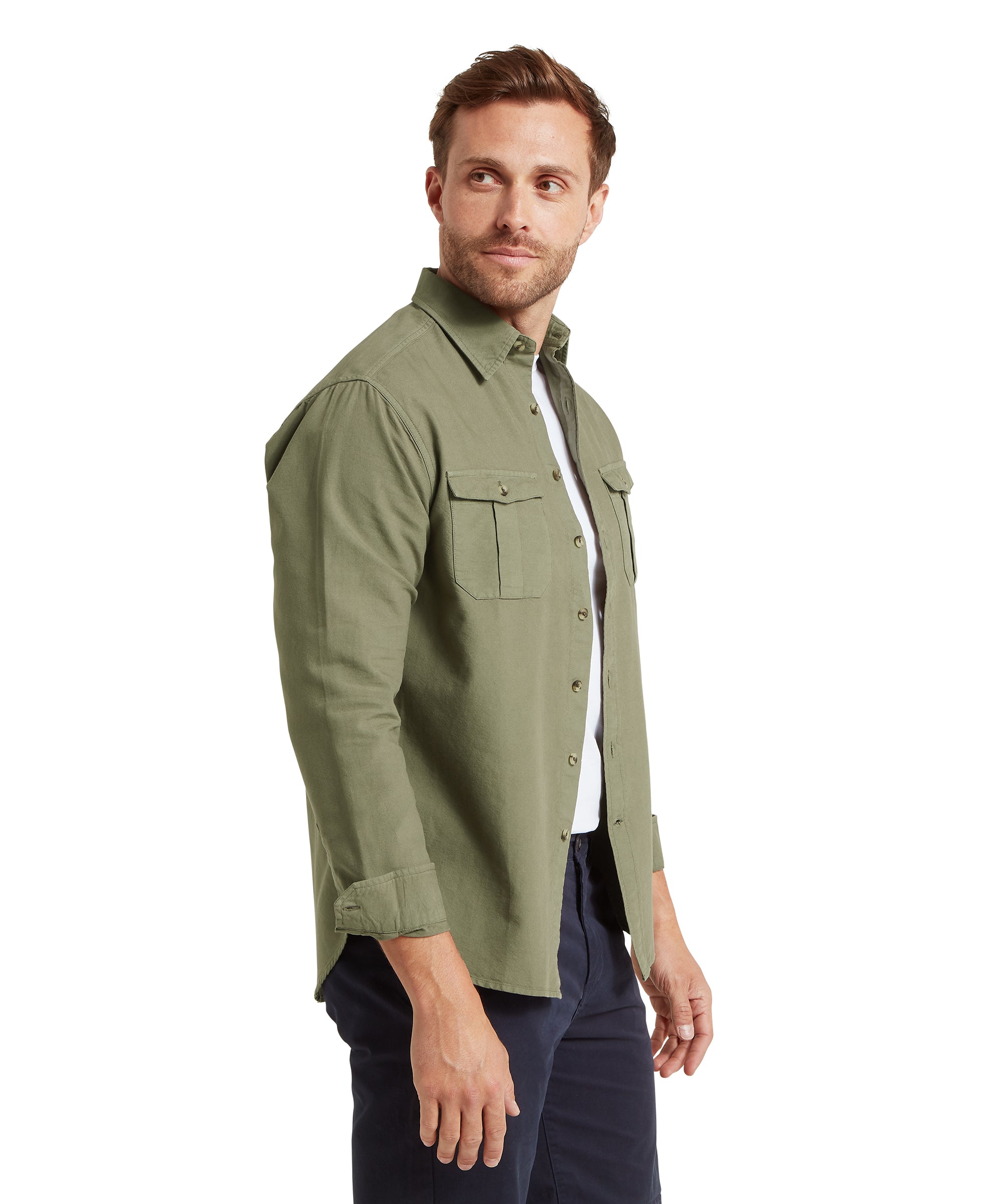 Men's Battlesbridge Shirt Green | Schffel Country US Men's Battlesbridge Shirt Green | Schffel Country US