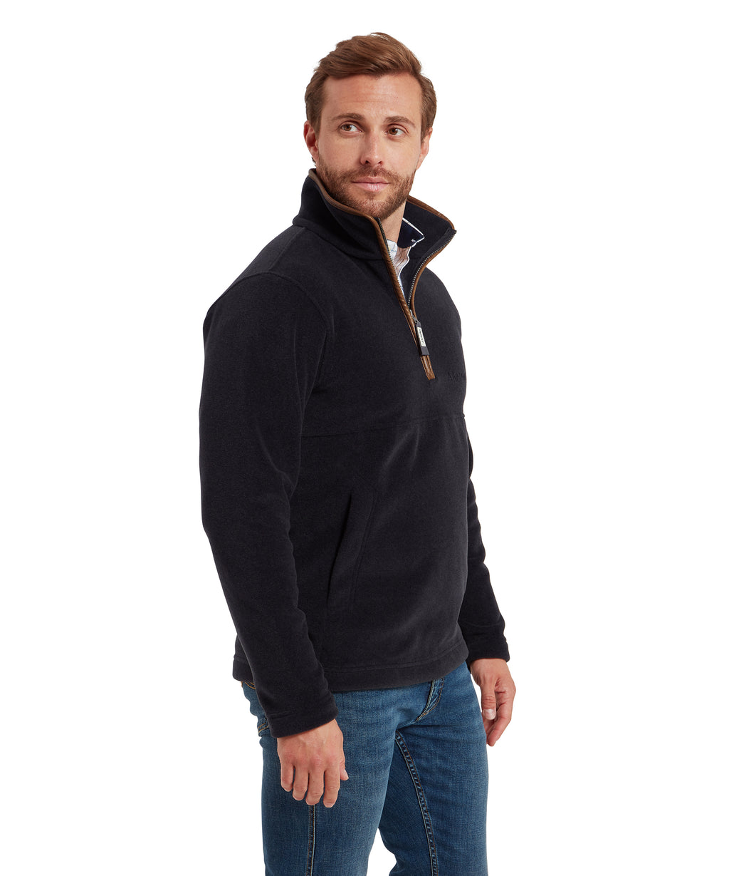 Men's Berkeley Grey Quarter Zip Fleece | Schöffel Country